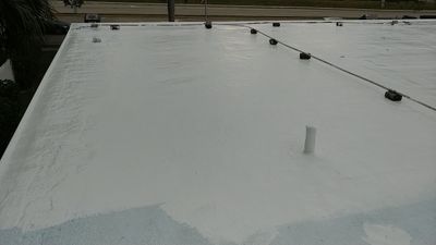 Silicone roof coating using Silicone Coating