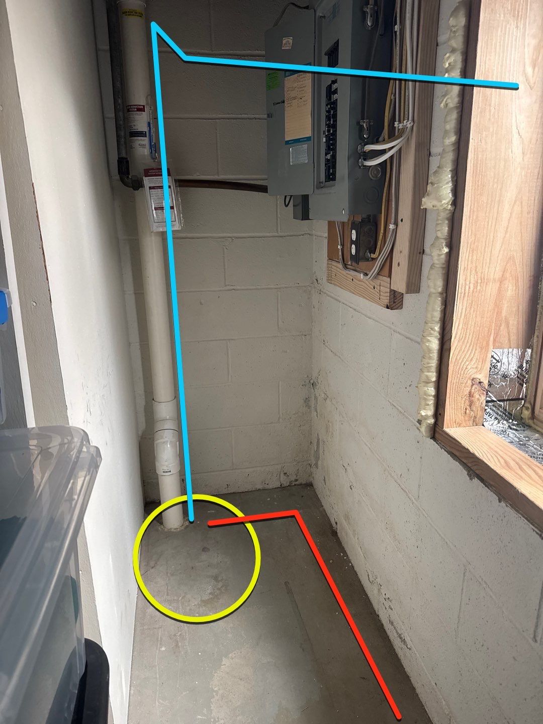 Targeted Drain Tile for Annie by Waterproofing Northeast