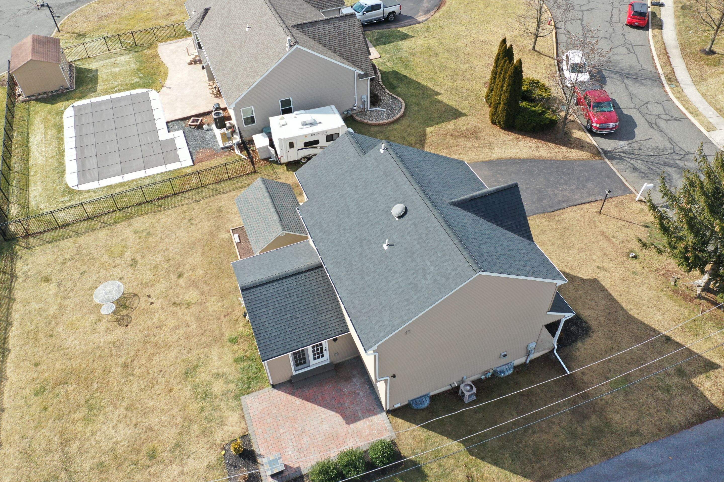 Roofing Installation using CertainTeed Landmark - Moire Black by Storm Guard of Ches-Mont PA