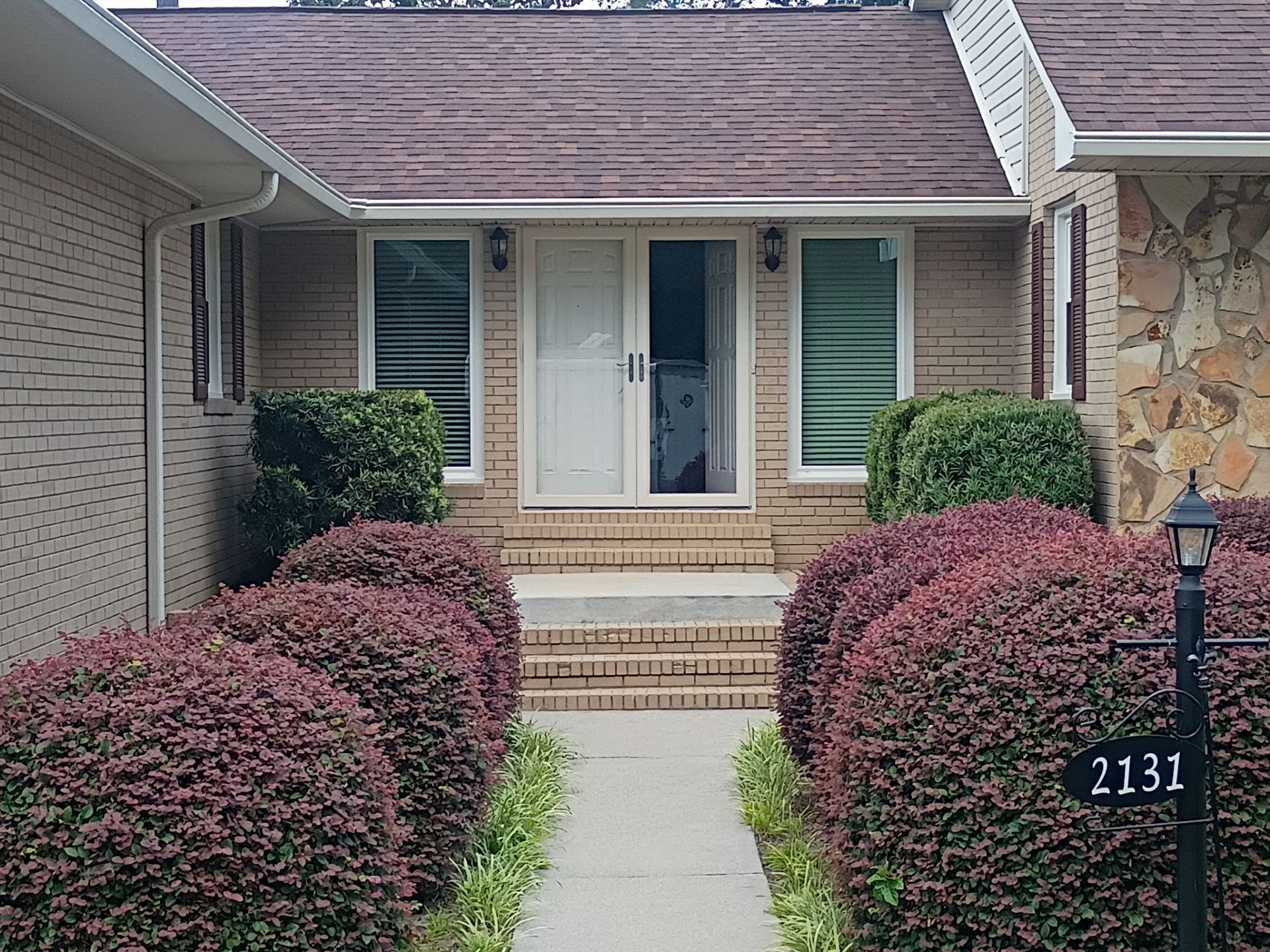 White Vinyl Single-Hung Window Installation for Aiken Brick Home by WindowMax