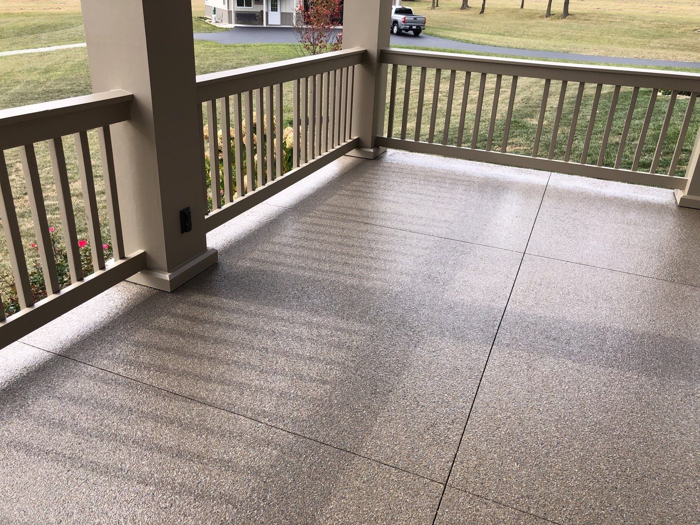 Patio Installation using Flint by Your1DayFloor.com