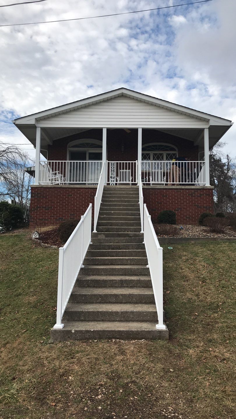 Porch Update using Westbury Aluminum Railing by Secure Construction Company Inc