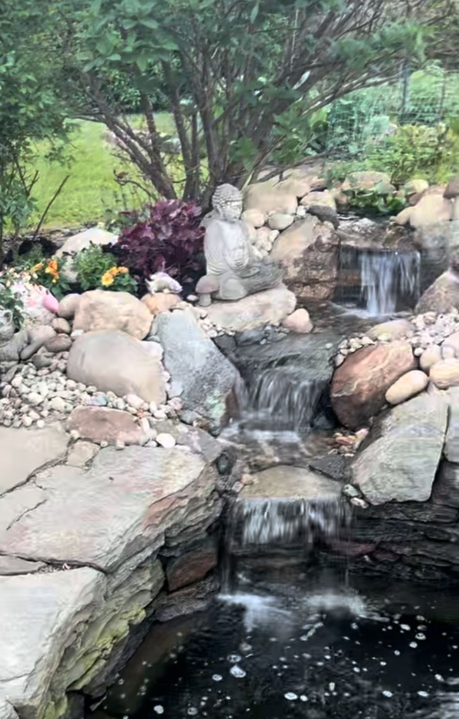 Small Waterfall Rebuild in Hatfield by Wicked Water Gardens