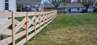 5 Board Cross Buck by Kingdom Fence & Supply