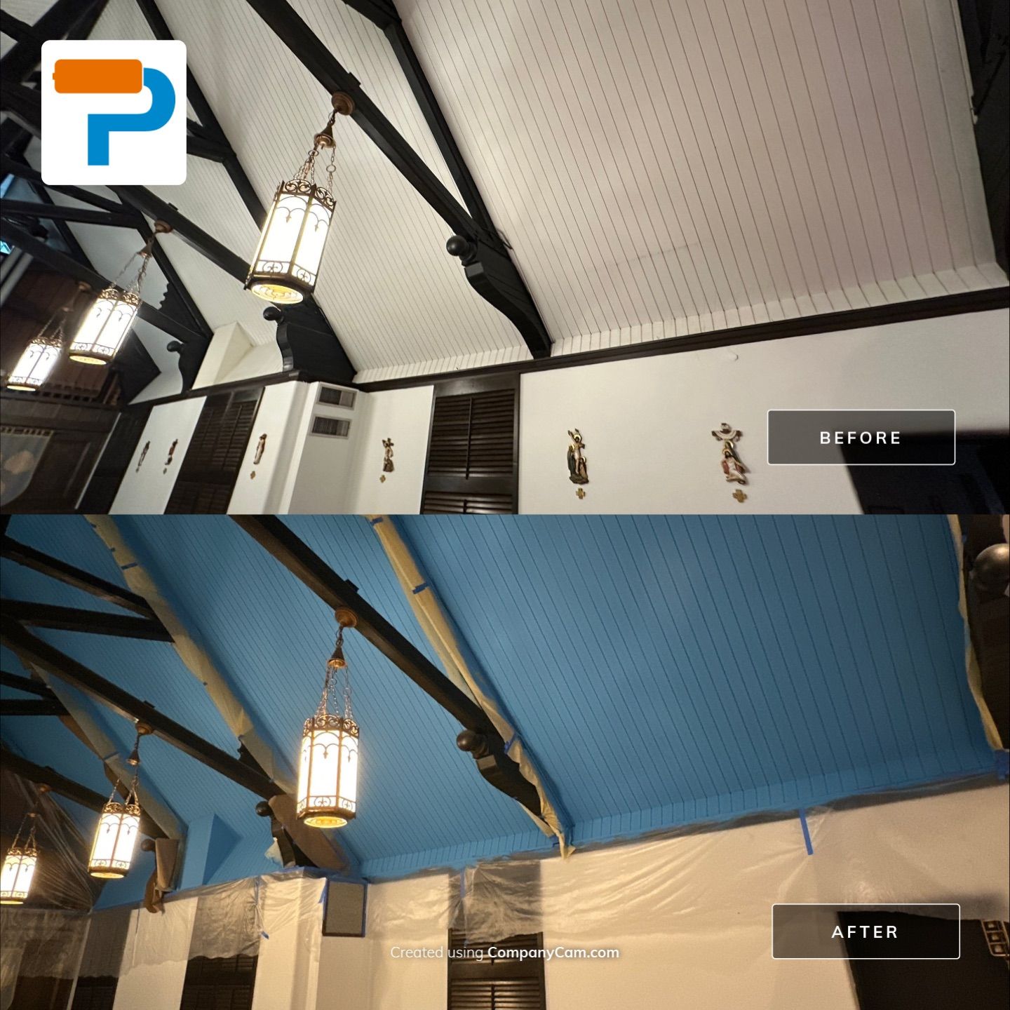 Clintonville Church Ceiling Project by Painter1 of Columbus