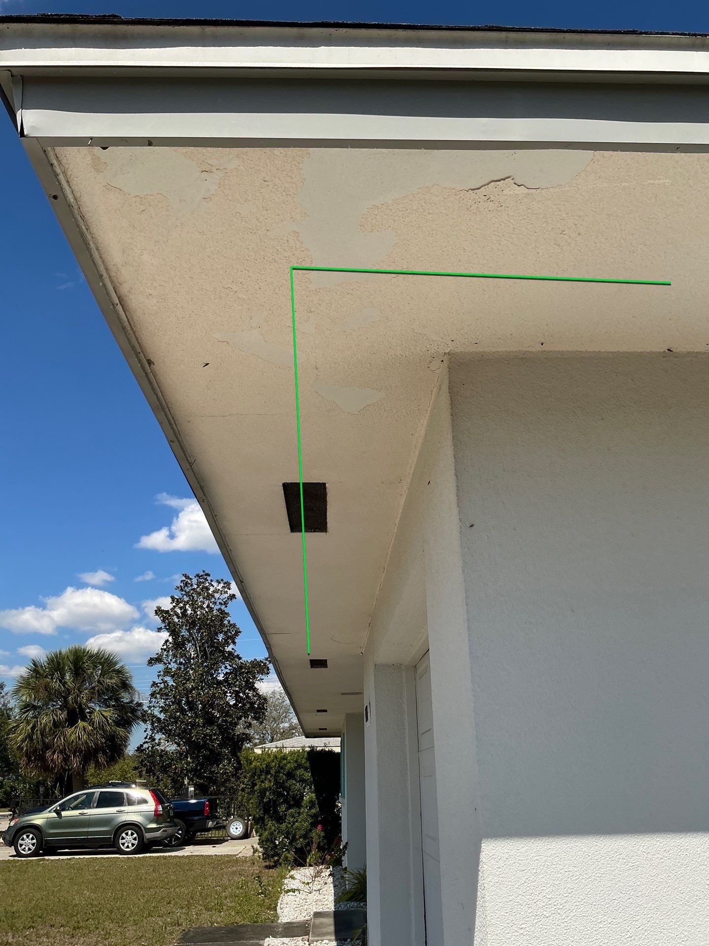 Soffit and Fascia Installation using White Soffit in Sarasota Fl by Gutter Professors