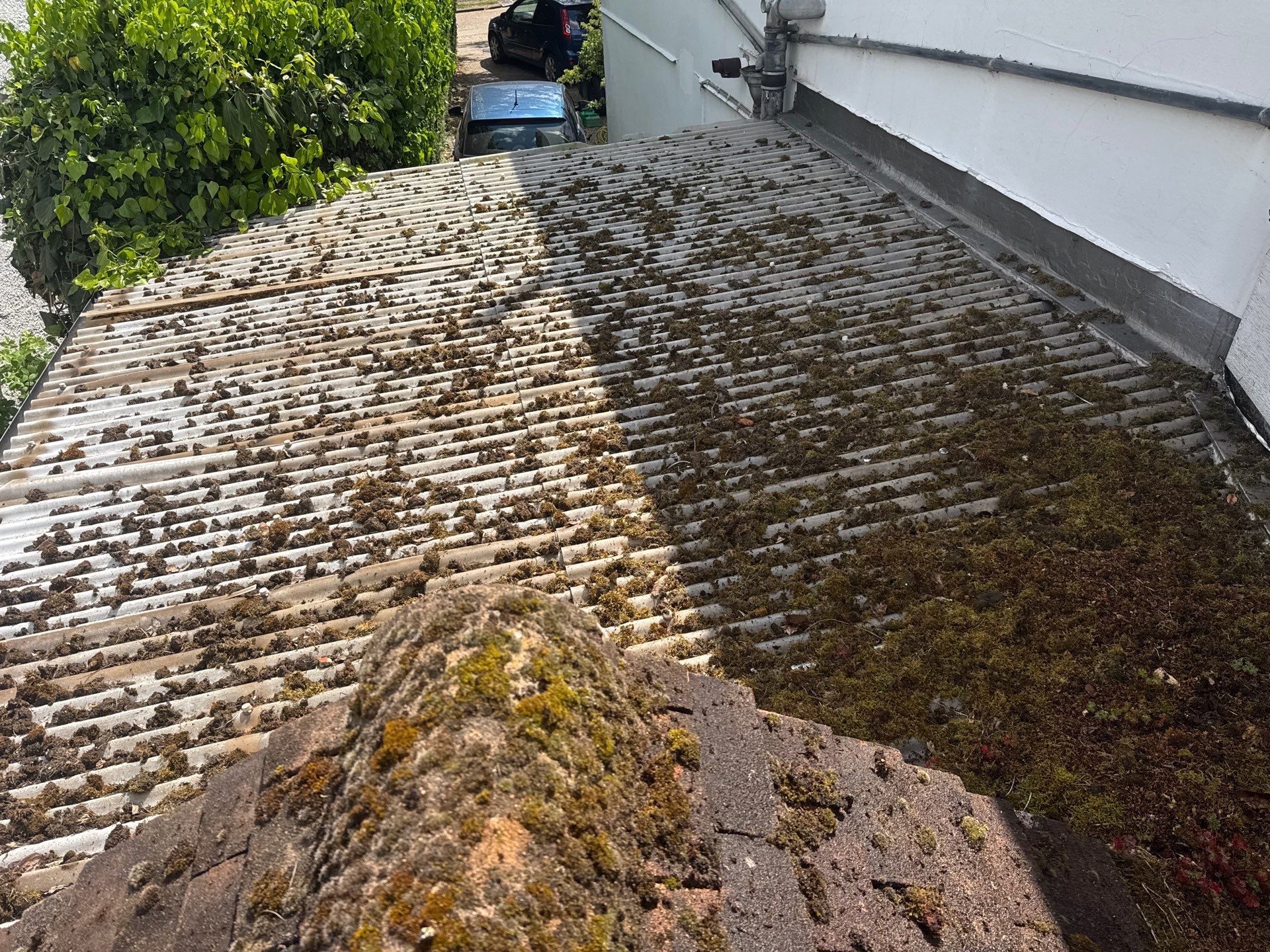 Roof Clean  - Moss Removal - Gutter Clean using Honda 15lpm Low Pressure Washing Machine by Ges Exterior Cleaning ltd