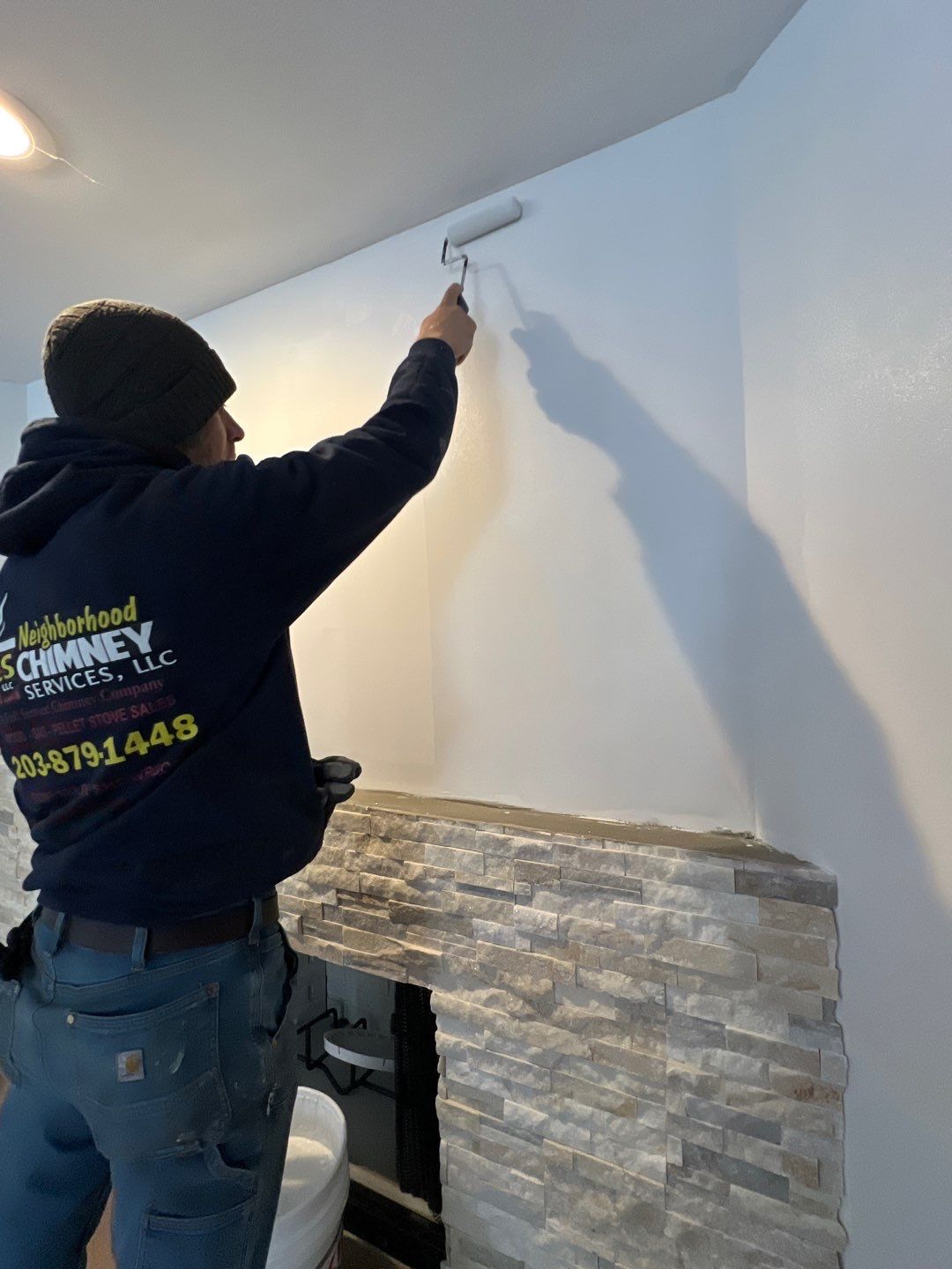 Wood Fireplace by Neighborhood Chimney Services 