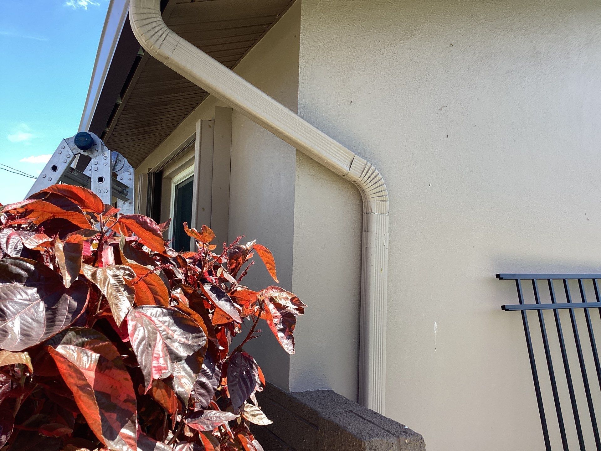 Brown Seamless Gutters using Royal Brown Seamless Gutters in Cape Coral FL by Gutter Professors