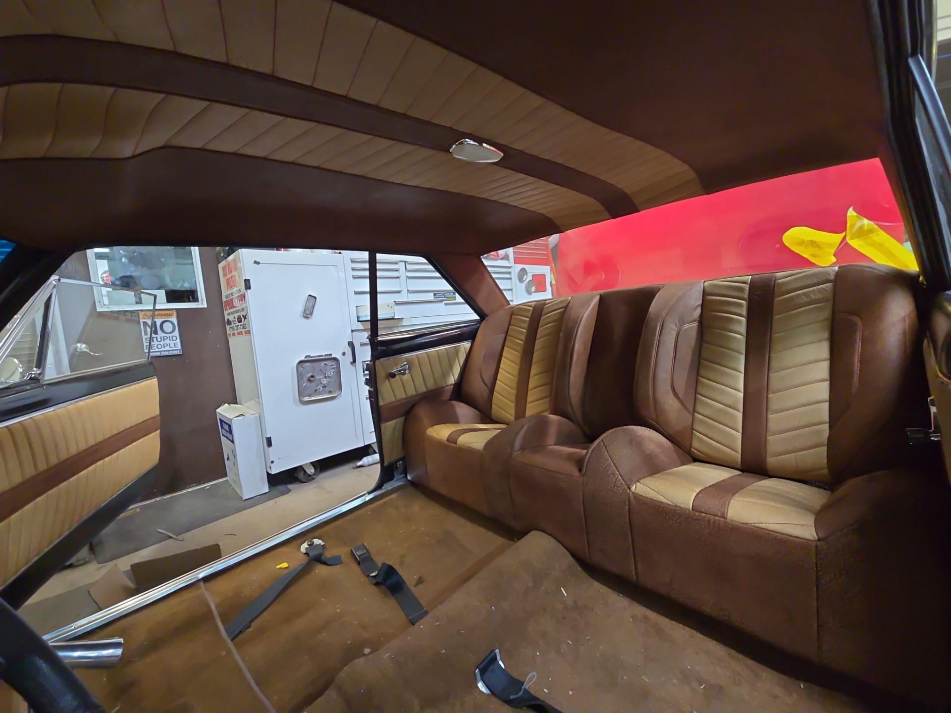 1963 Nova SS Custom Leather Interior  by Rocky Mountain Upholstery Co