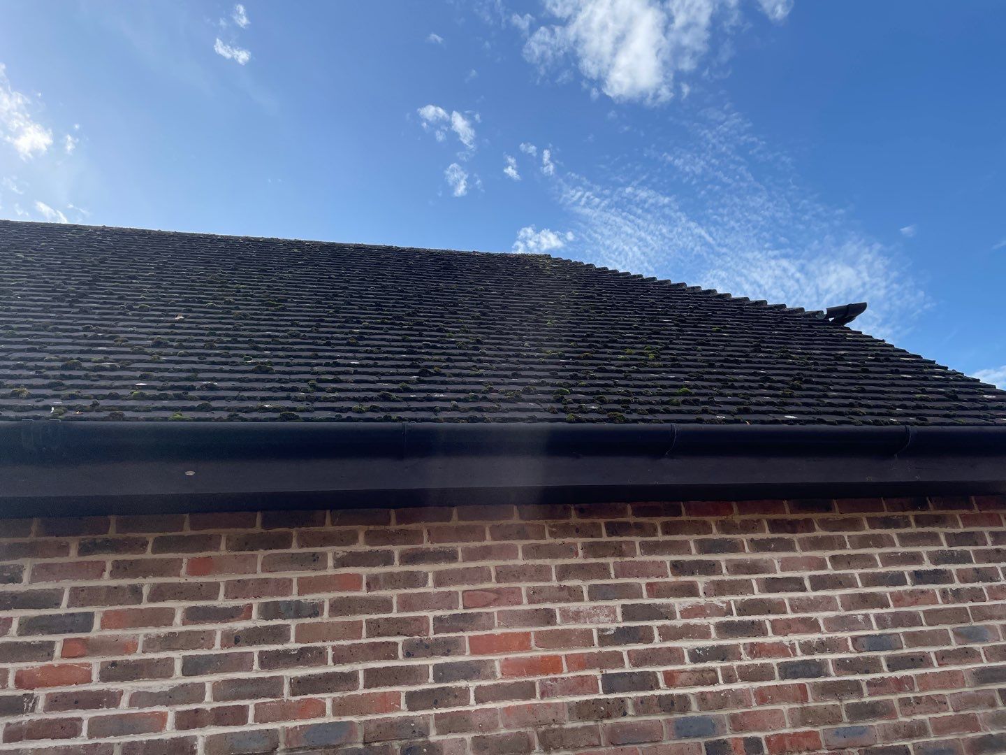 Roof Patio Driveway Clean using Honda 15lpm Low Pressure Washing Machine by Ges Exterior Cleaning ltd