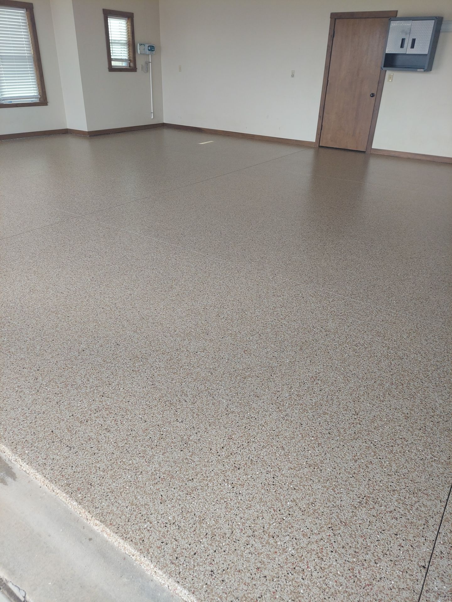 Garage Coating with Pecan by Copperhead Coatings