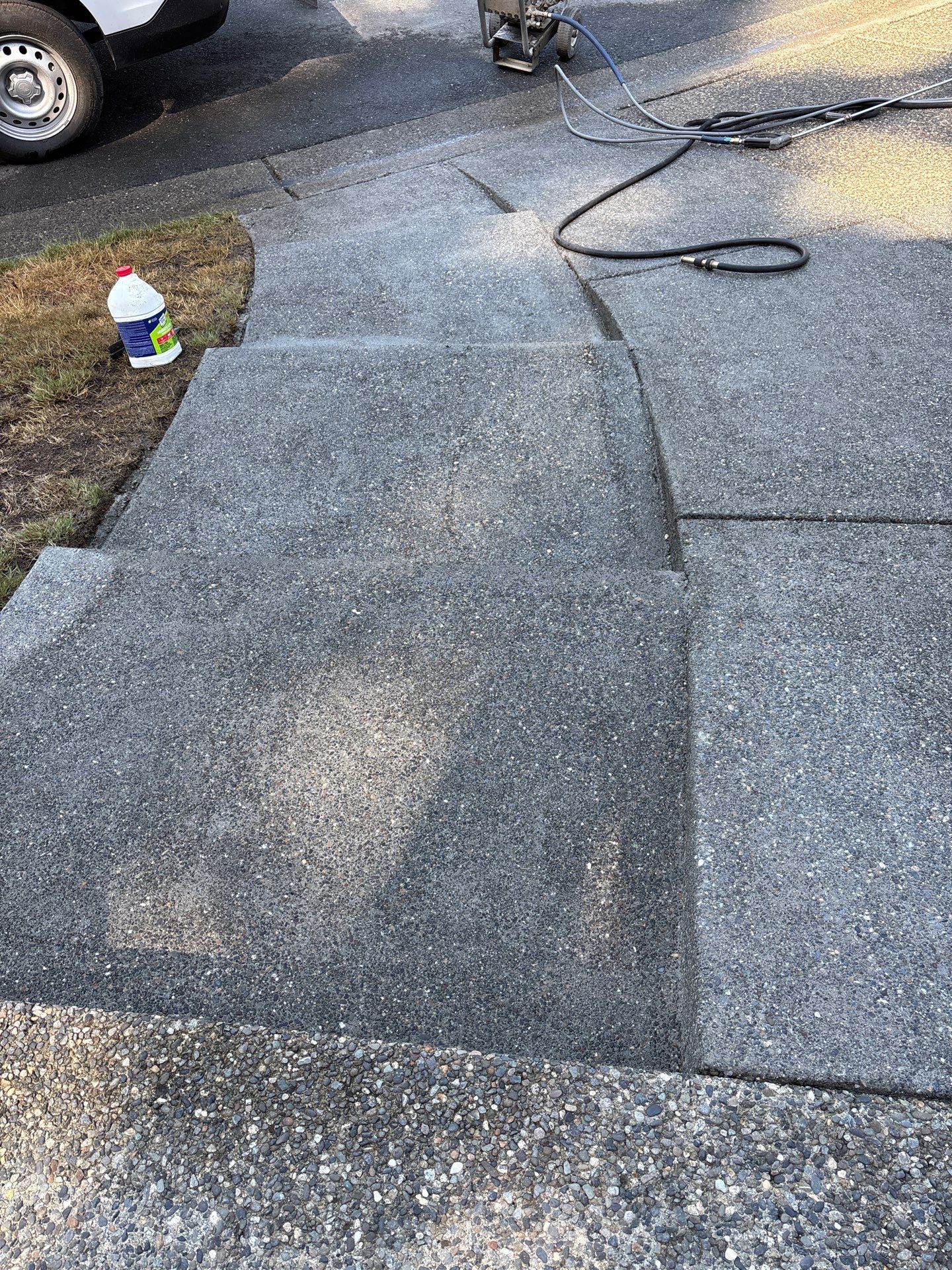 Concrete Driveway and Steps Renovation | Bothell  by Jireh Asphalt & Concrete Inc 