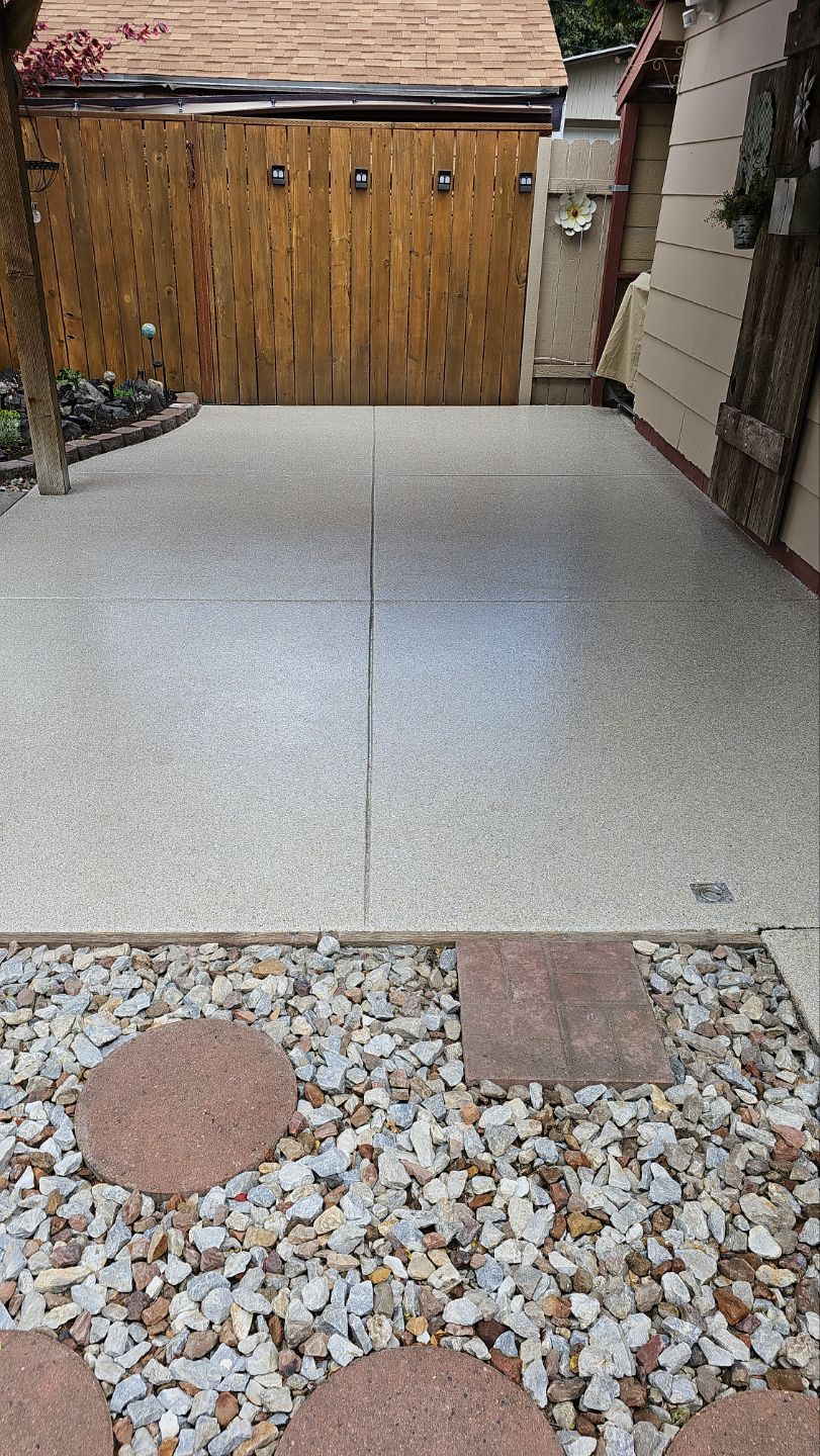 Patio Transformation in Quartzite Hybrid by Croc Coatings, LLC