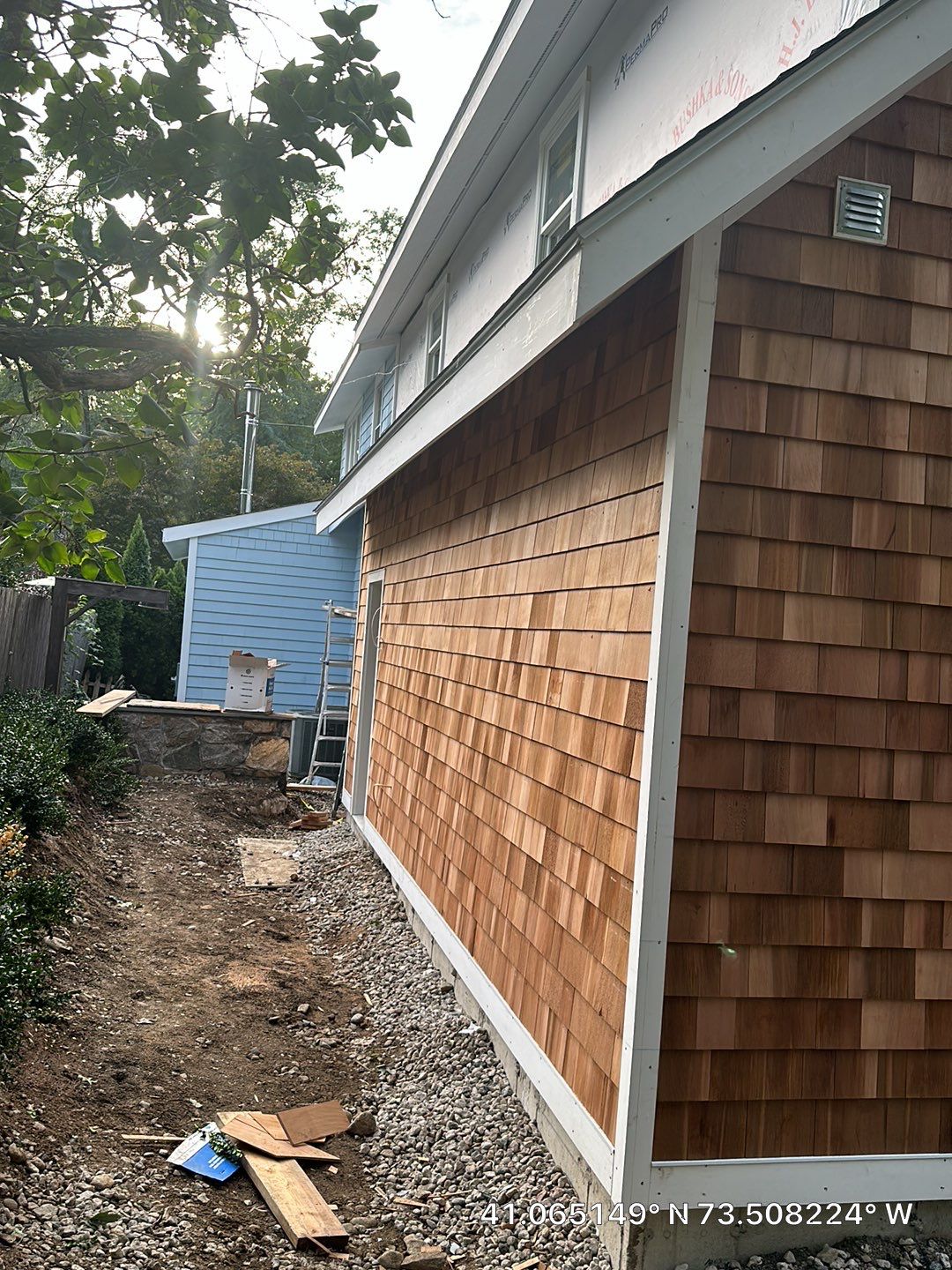 Siding Installation using Wood Shake by A Plus Exterior