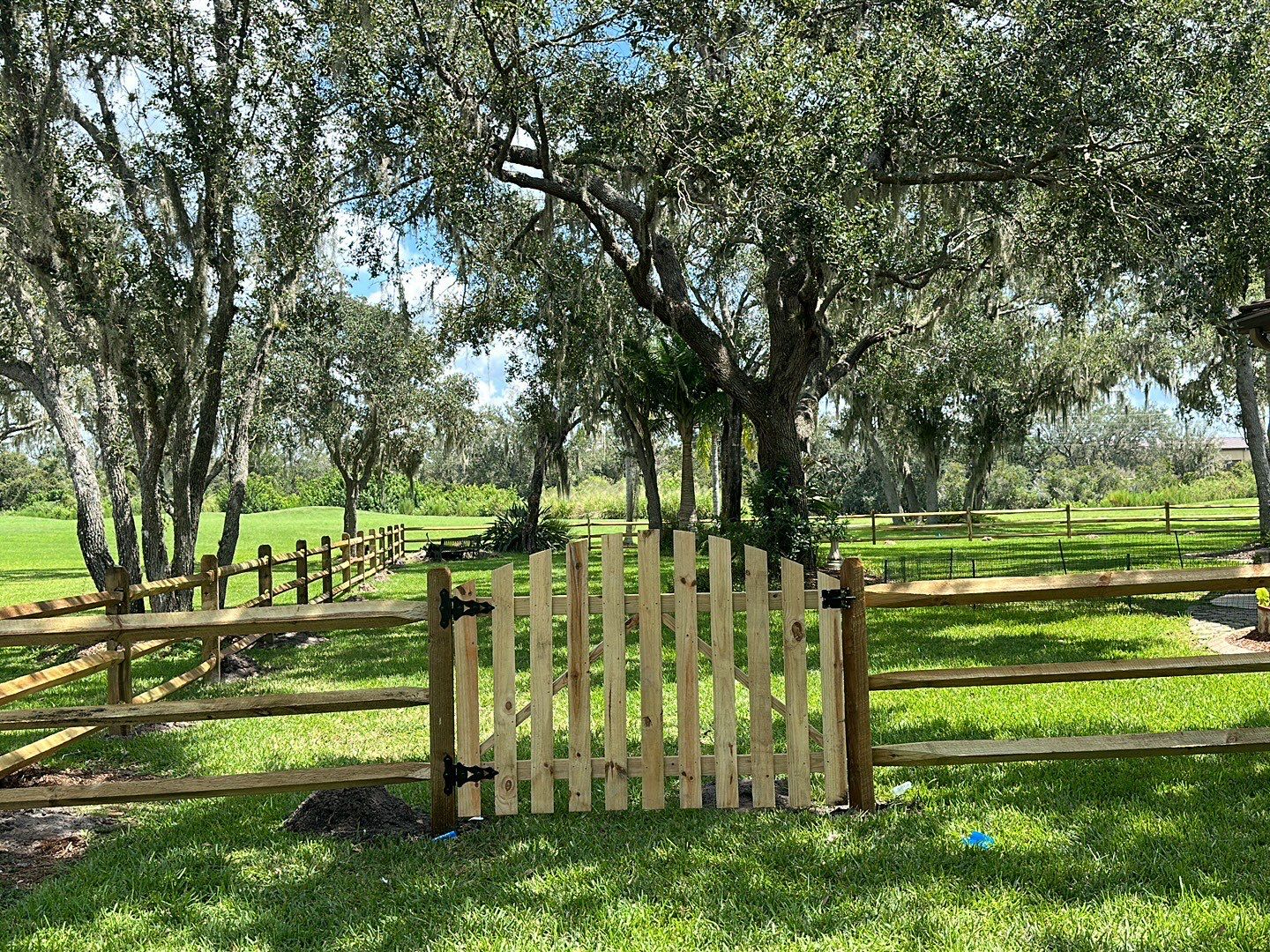 Wood Fence Installation using Wood 3 Rail Ranch Fence by Asap fence and gates, LLC