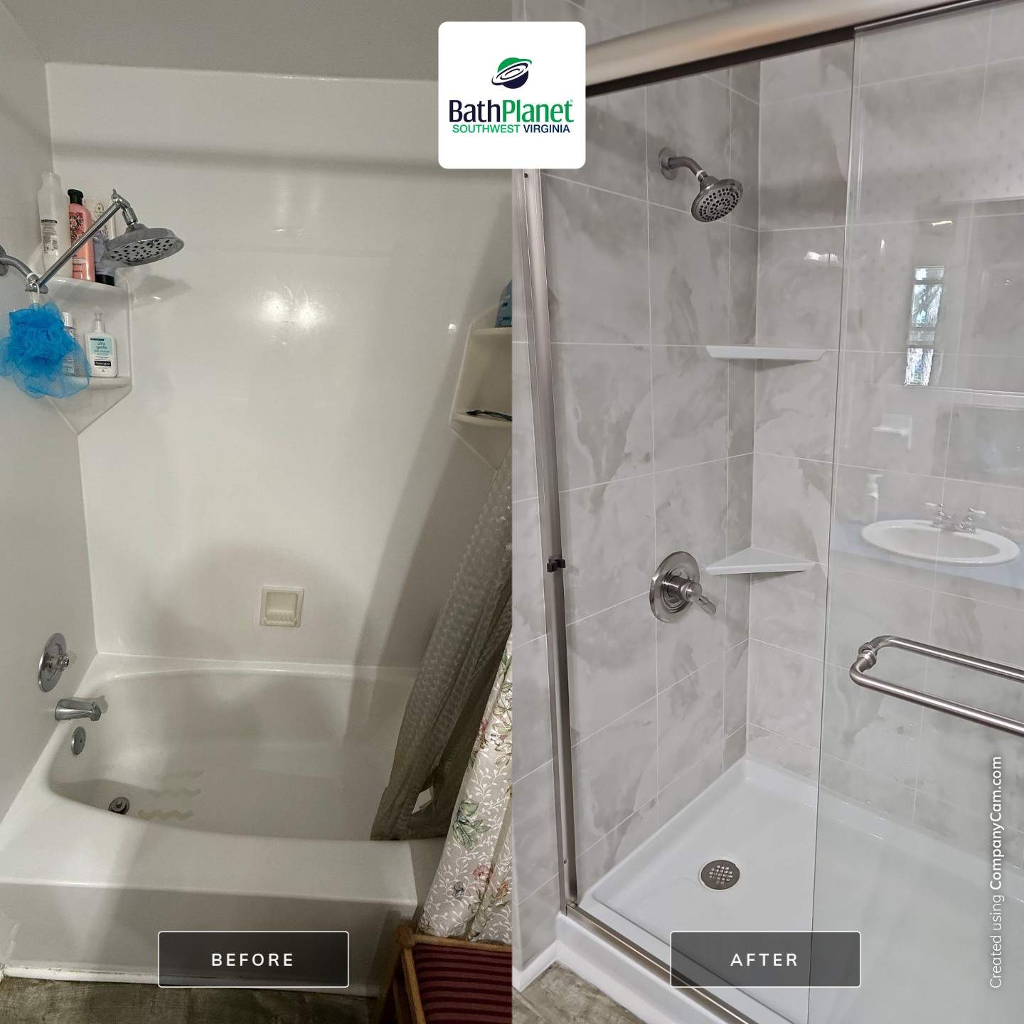 Tub to Shower by BathPlanet SW Virginia