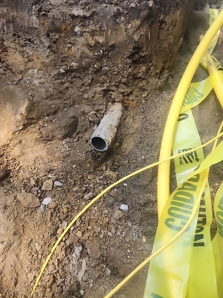Replace failed gas line from gas connection at street to new meter by Sureway Comfort John Wilcox Plumbing Heating Cooling