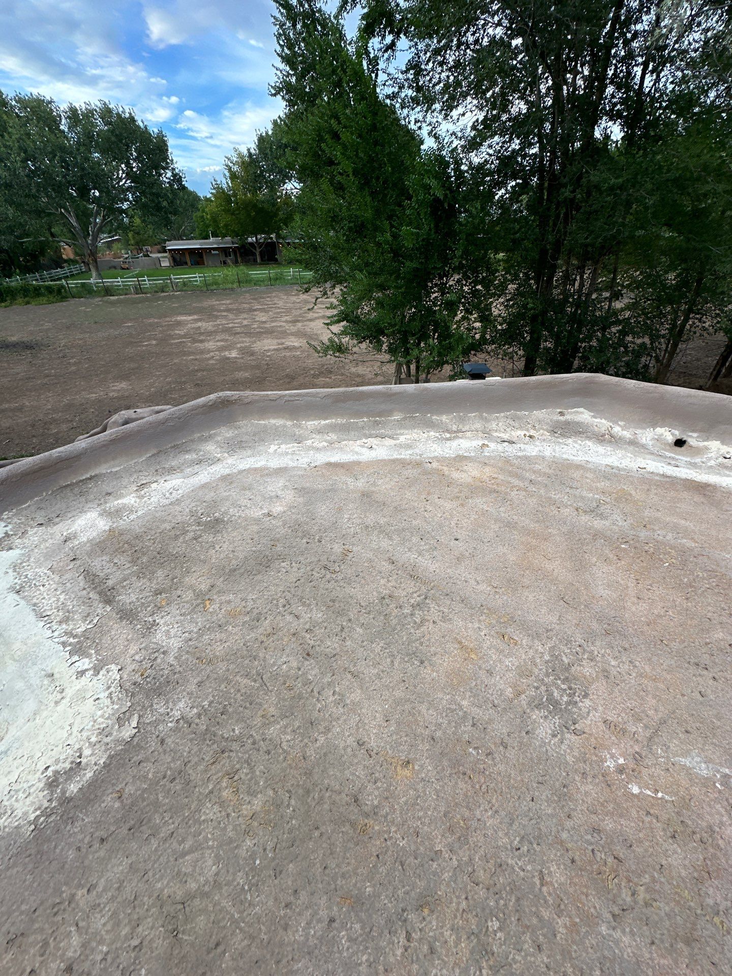 Residential roof application by SPF Services 