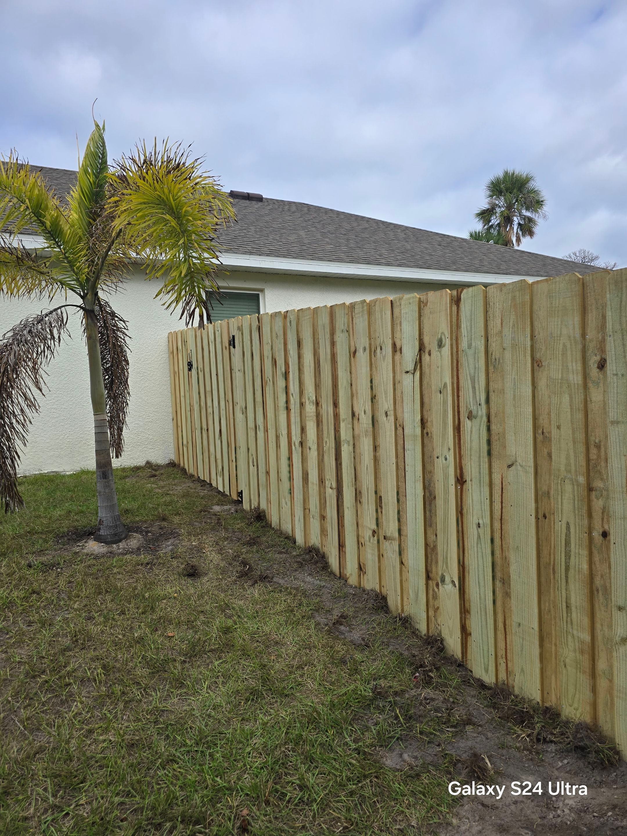 Wood Fence Install in North Port by True Fence LLC