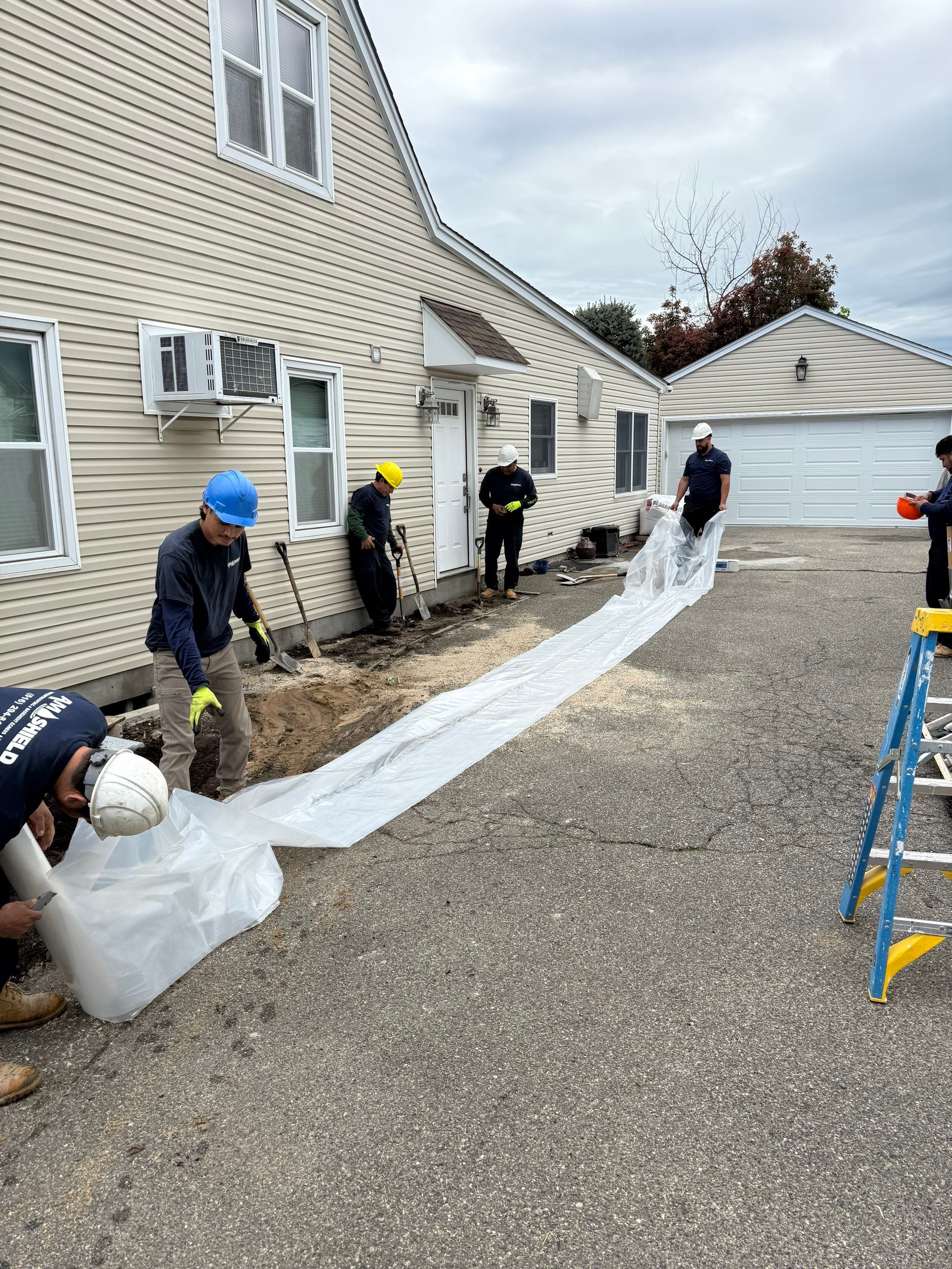 Twin Lawns Ave. Hicksville., NY by A.M. Shield Waterproofing, Corp.