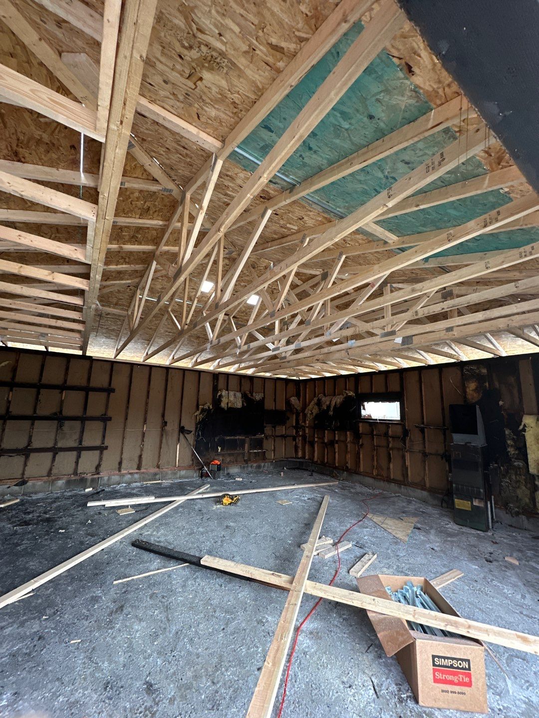 Garage fire claim. Brainerd, Minnesota by Koska construction llc