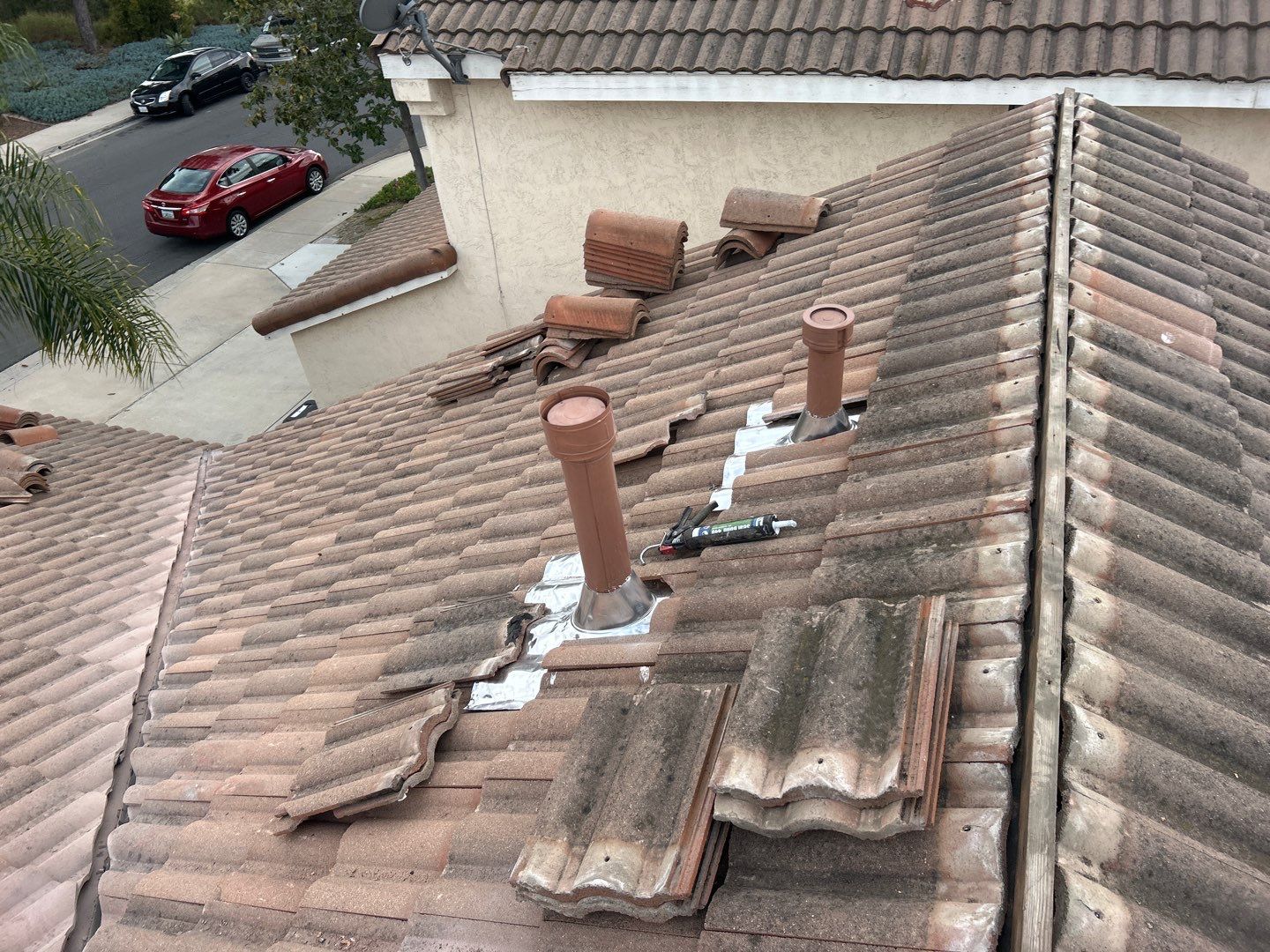 Comprehensive Concrete Tile Roof Replacement and Structural Wood Repair in Chula Vista by Reliable Roofing San Diego Inc.