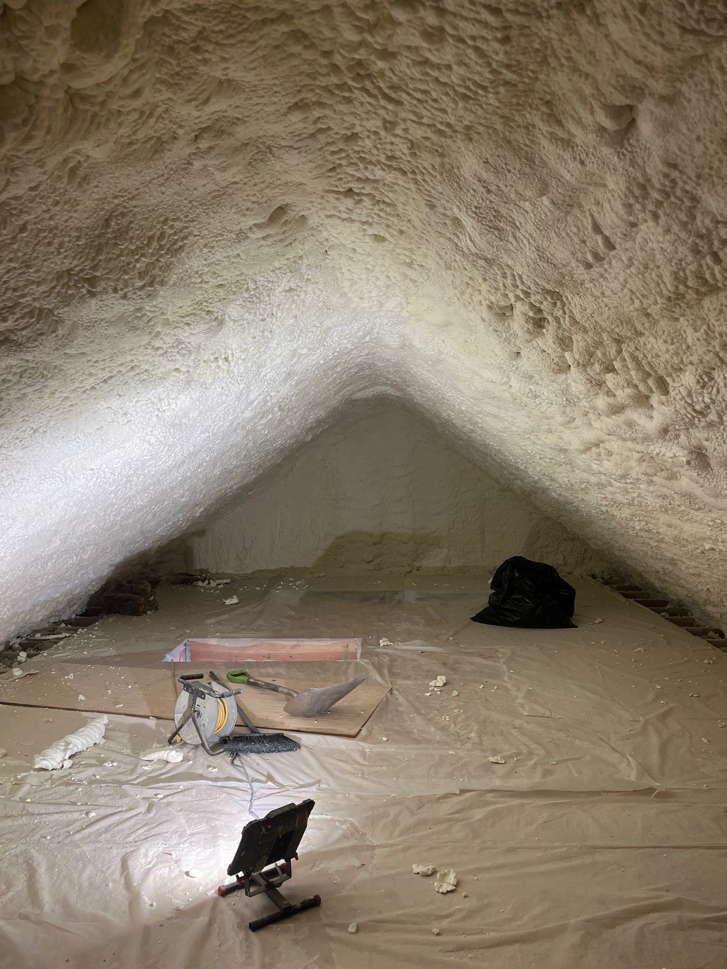 Detached Garage using Closed Cell Spray Foam by NYS Foam & Energy