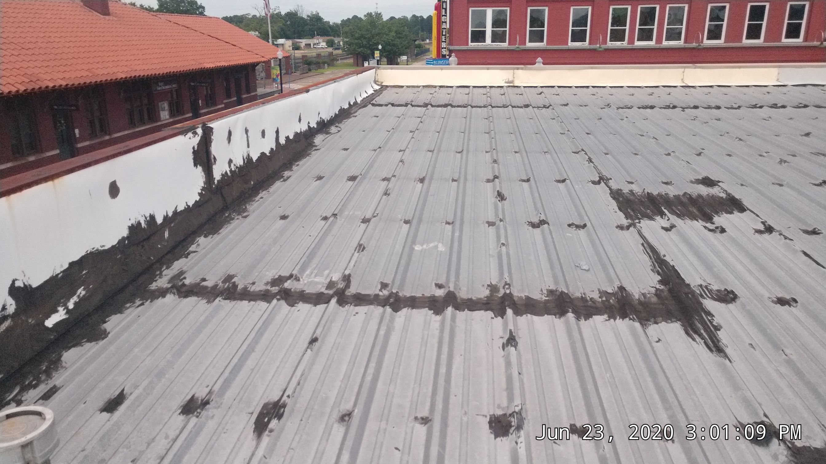 Commercial Metal Restoration System using Aldocoat Coatings by Hostetler Roofing