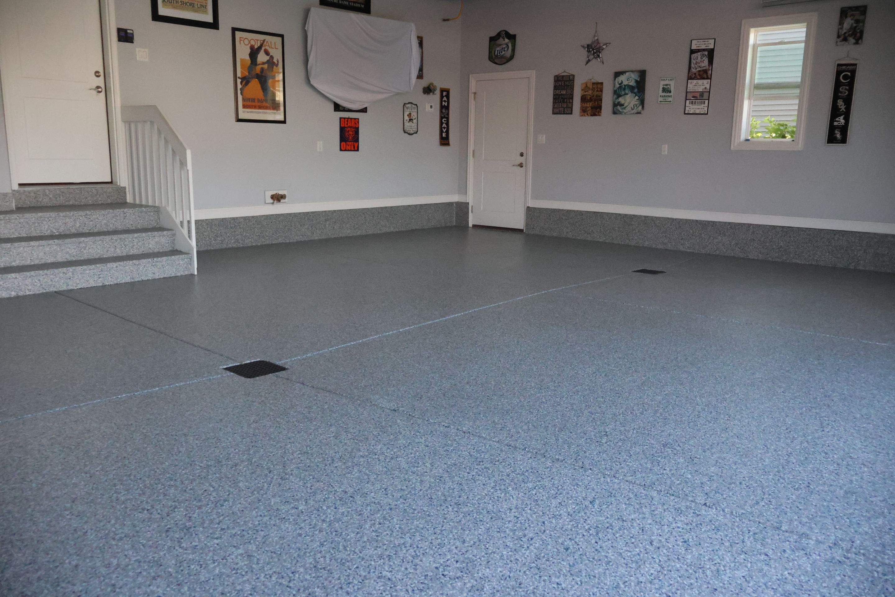Stonewash Garage Floor by Level 10 Coatings