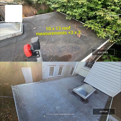 Residential Roofing Installation using EPDM Rubber Roofing