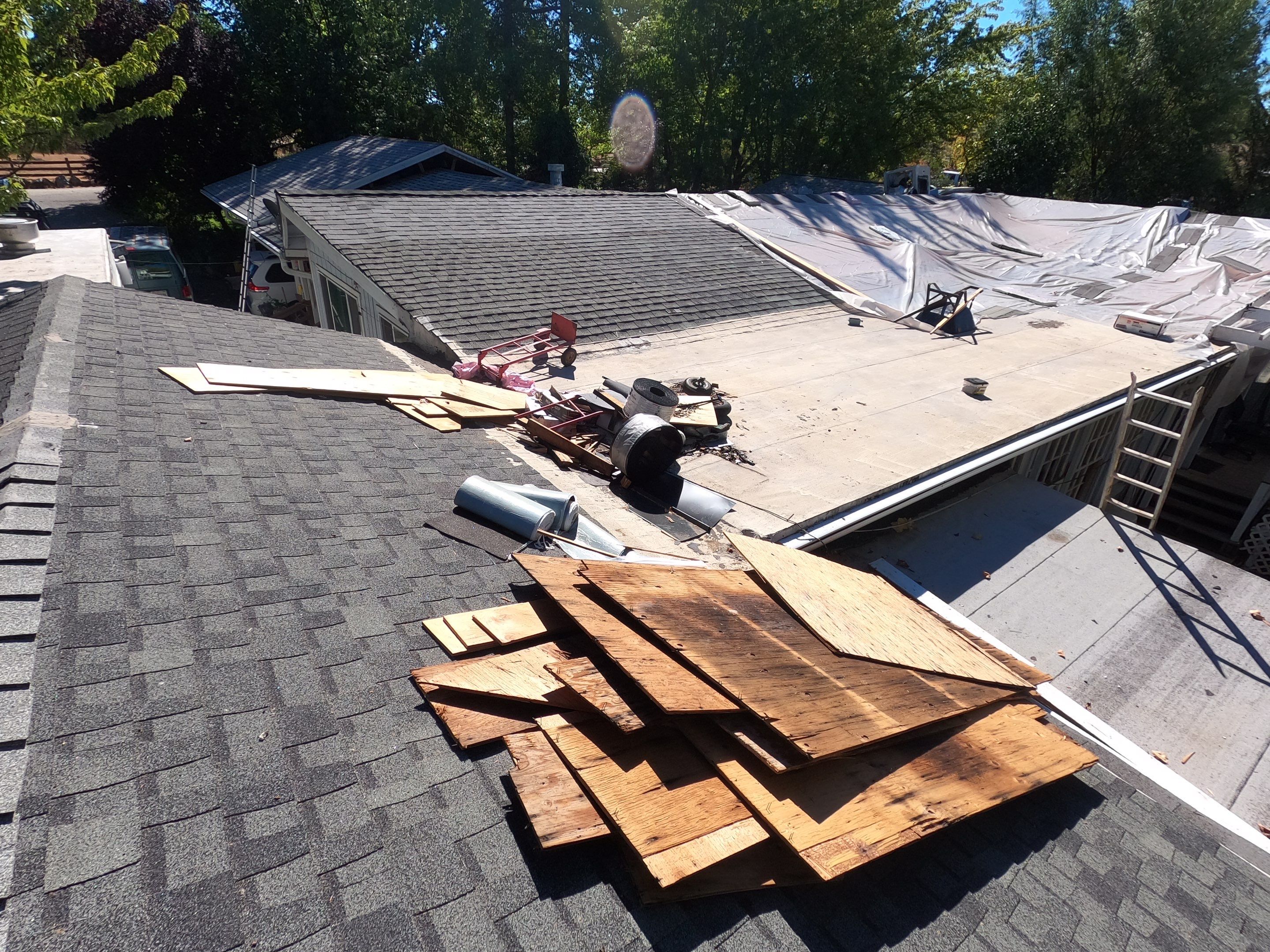 Residential Roofing Installation using Owens Corning Roofing Shingles by Byers Enterprises 
