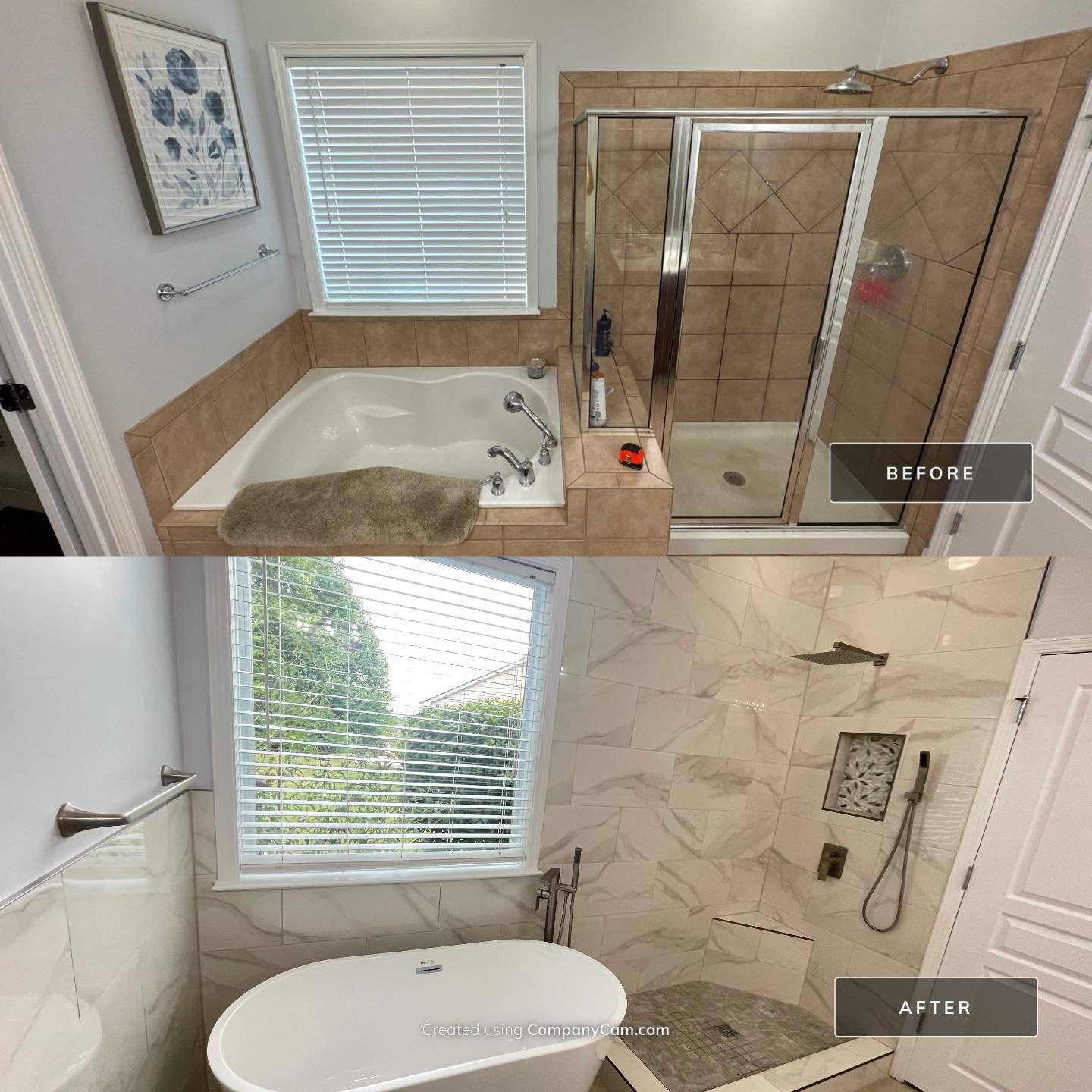 Master bathroom full renovation by Prudencio