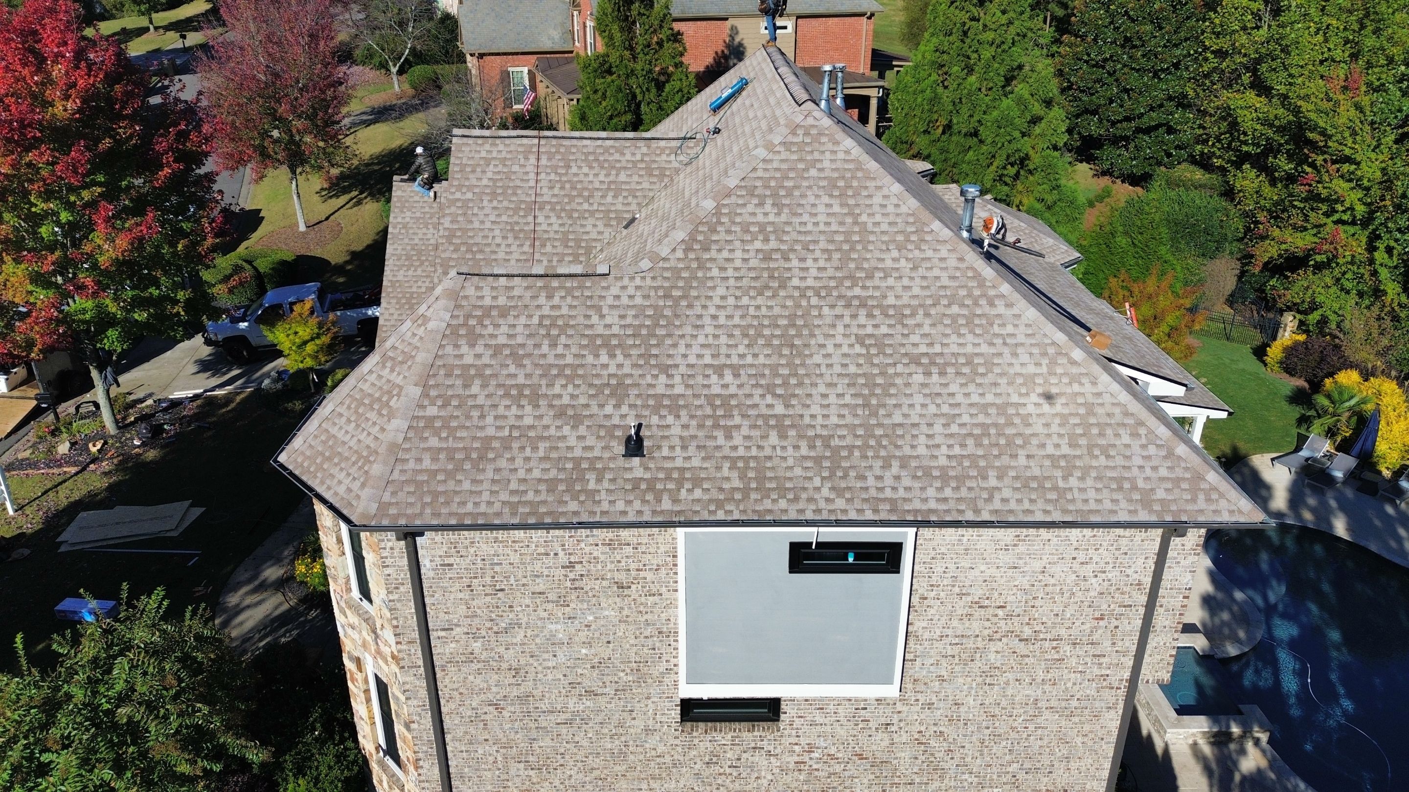 Cumming, GA Roof Replacement GAF Timberline HDZ Driftwood by Reset Roofing