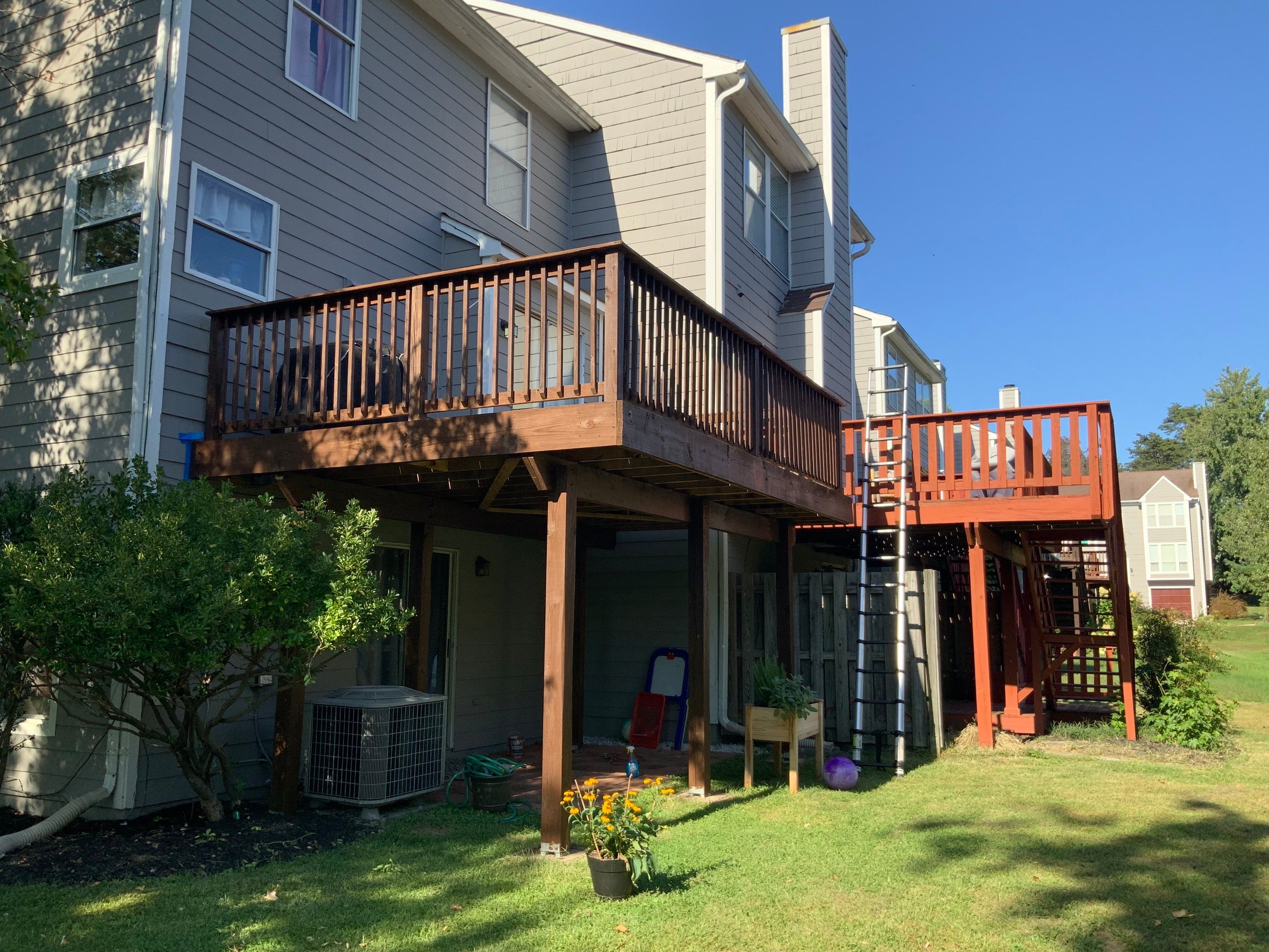 Deck Repair using Olympic Elite stains by Alpha Design Services