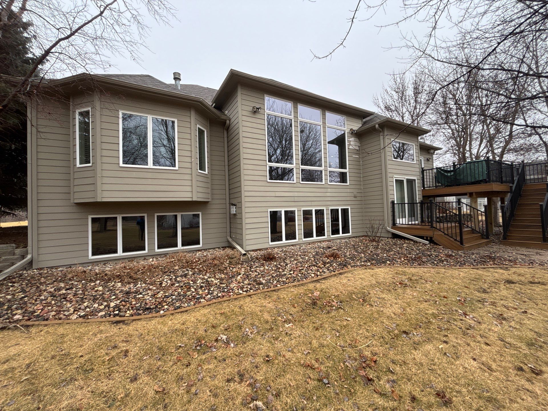Sioux Falls Concrete Driveway Replacement and Custom Front Walkway by Select Painting, Coatings & Garage Cabinets
