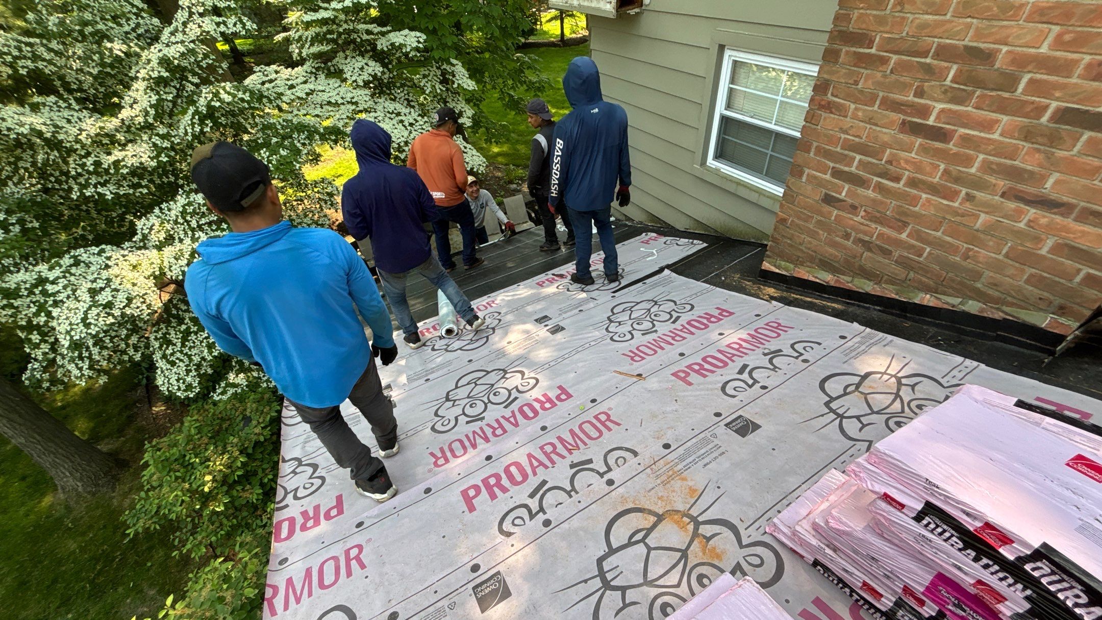 Roof Replacement using Owens Corning Teak by 180 Contractors