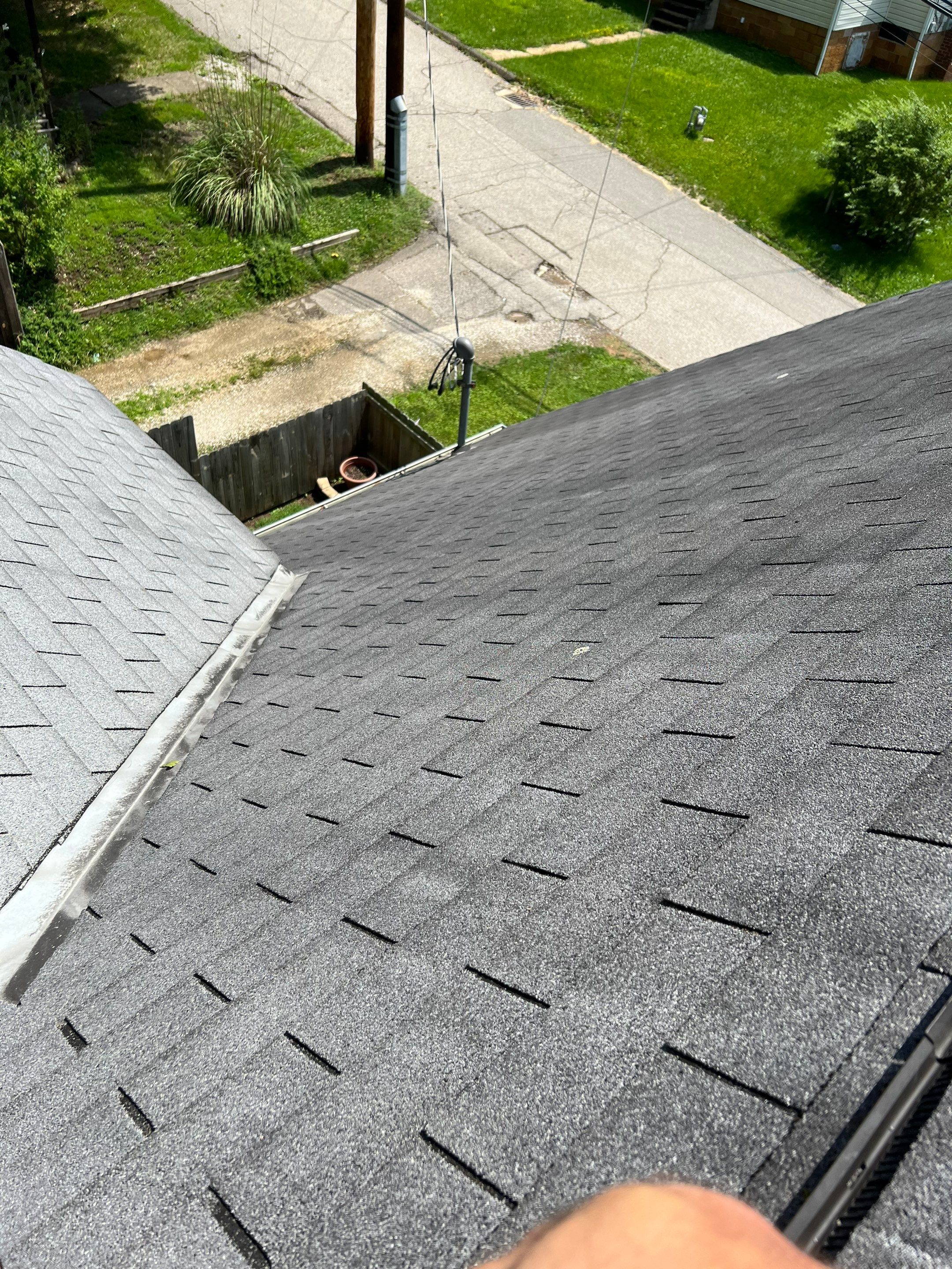 Residential Roofing Installation using Certainteed Landmark Shingles Moire Black Color by Secure Construction Company Inc