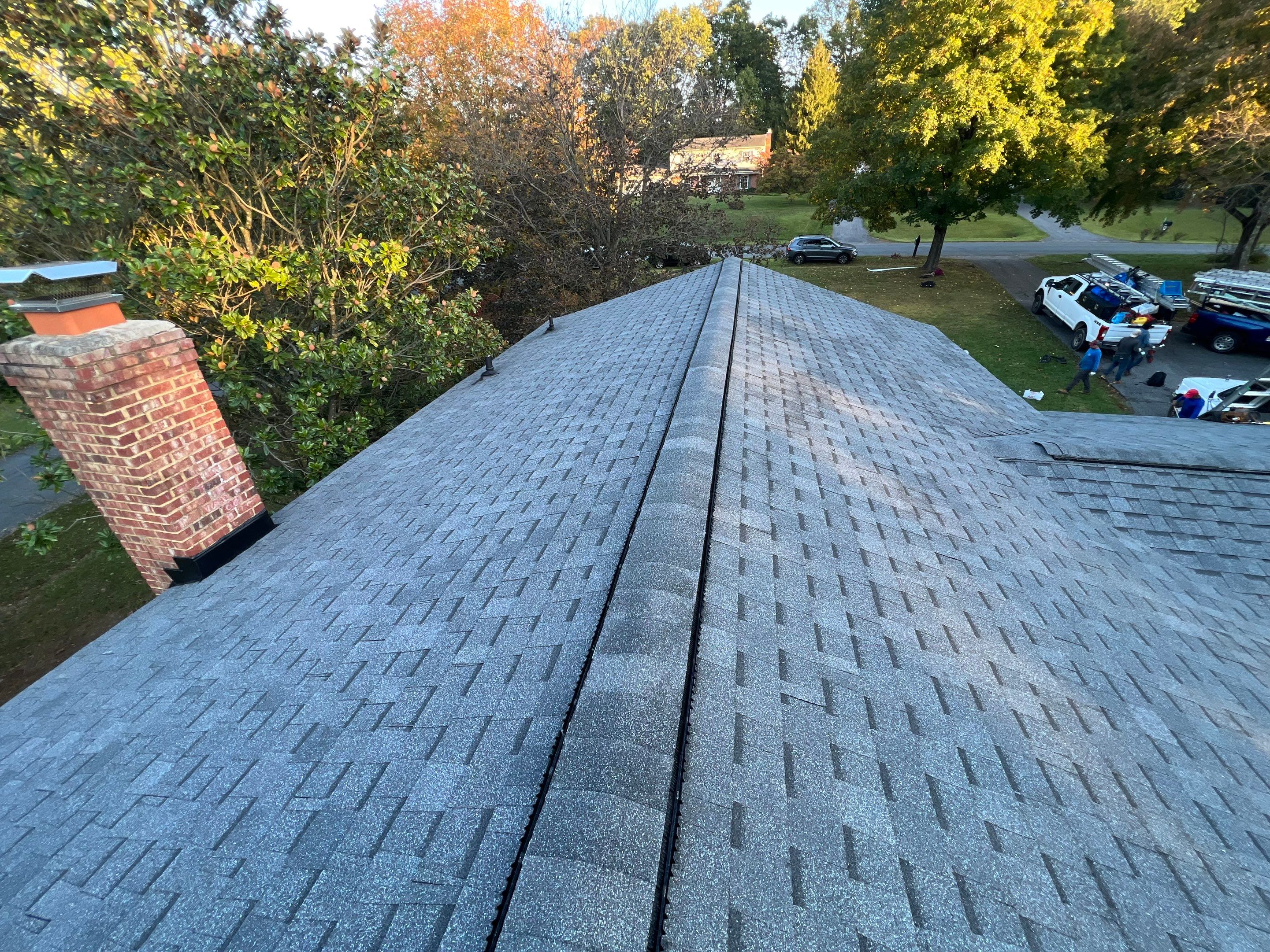 Residential Roofing Installation using Atlas Pinnacle Pristine Pewter Architectural Shingles by Frederick Roof Repair