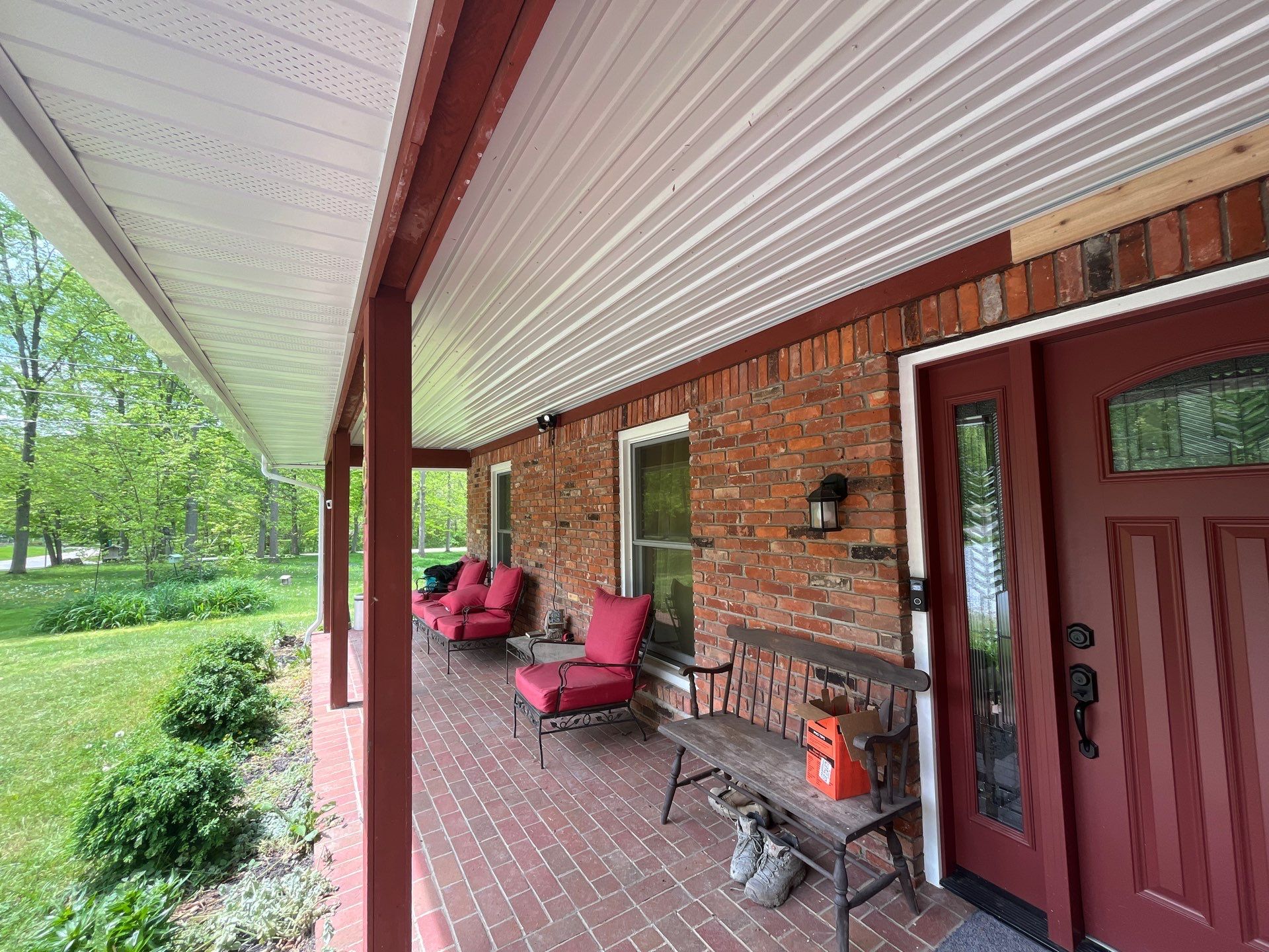 Metal Roof Installation, 6" Gutters and Cedar Siding Restoration by Pally Roofing