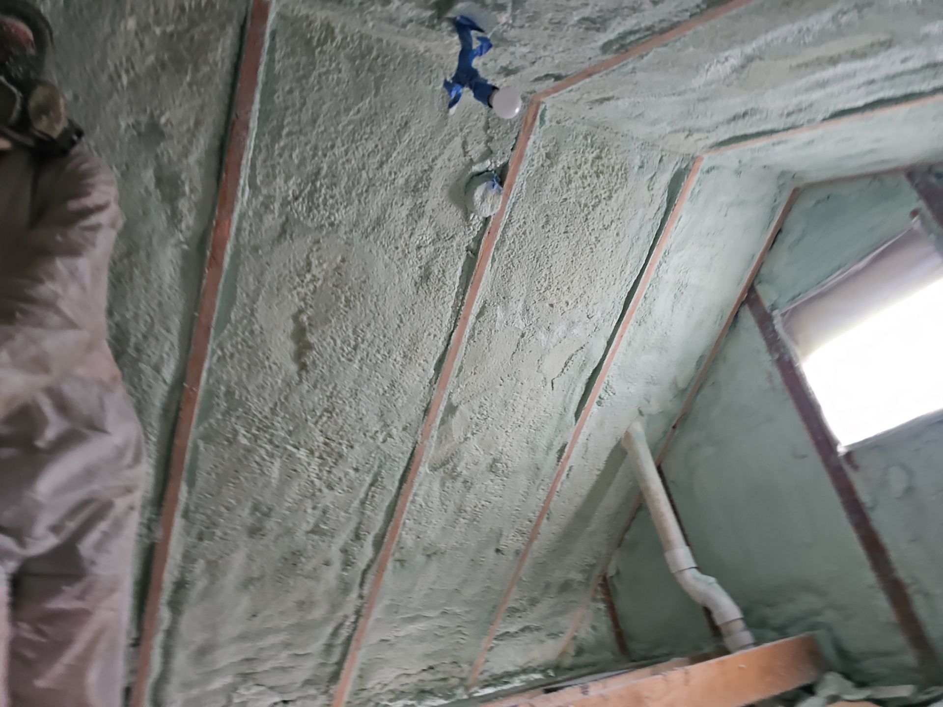 Attic Insulation using Closed Cell Spray Foam by NYS Foam & Energy