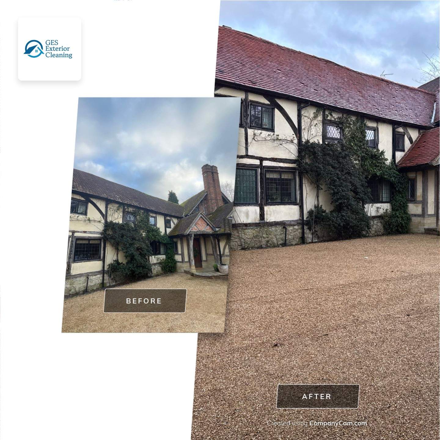 Roof Clean  - Moss Removal - Gutter Clean using Honda 15lpm Low Pressure Washing Machine by Ges Exterior Cleaning ltd