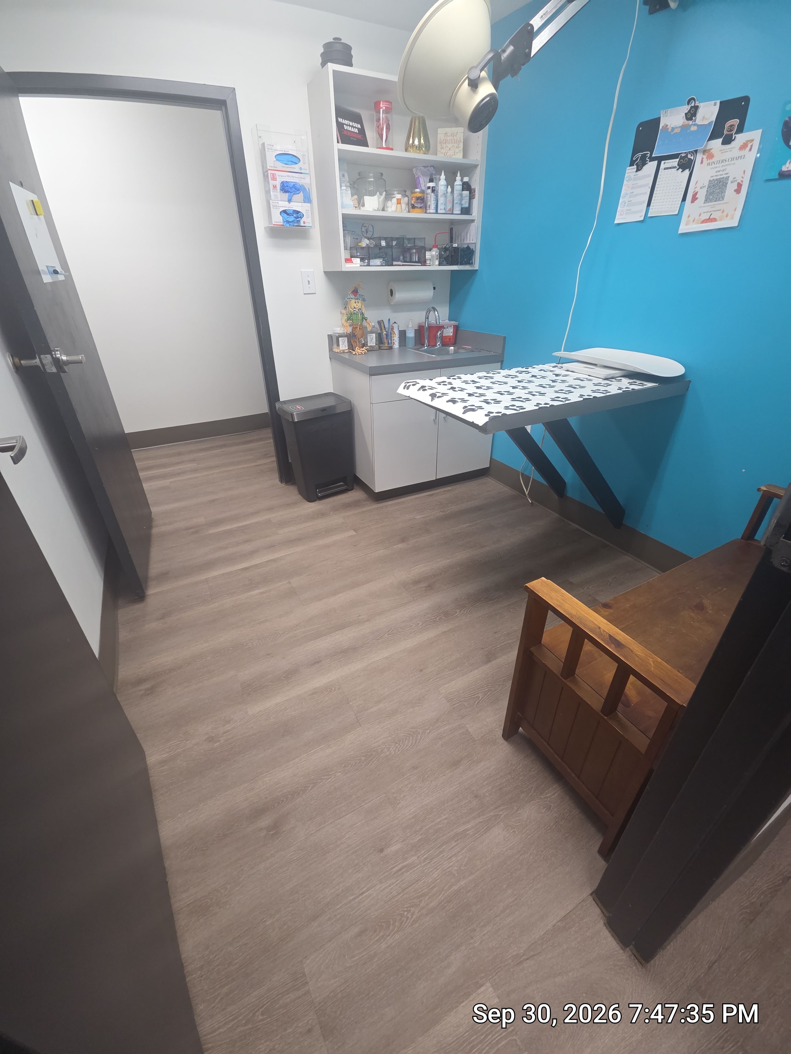 Commercial Vinyl Plank Flooring Installation at Dunwoody Veterinary Clinic by Flooring Xpress CO 