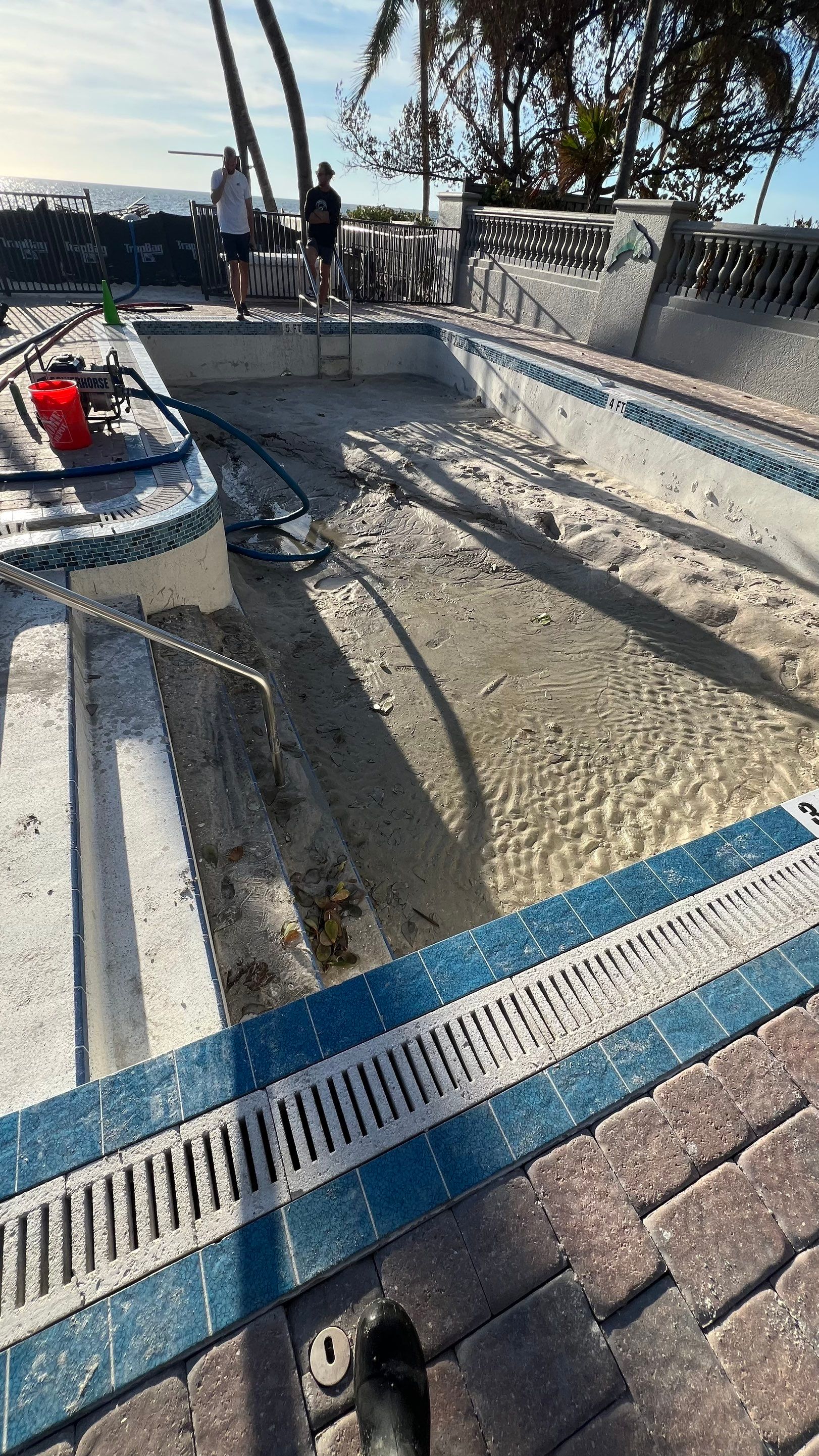 Naples Resort Pool Cleanout and Stormwater System Maintenance by Don Mar, Inc. Storm Water Solutions
