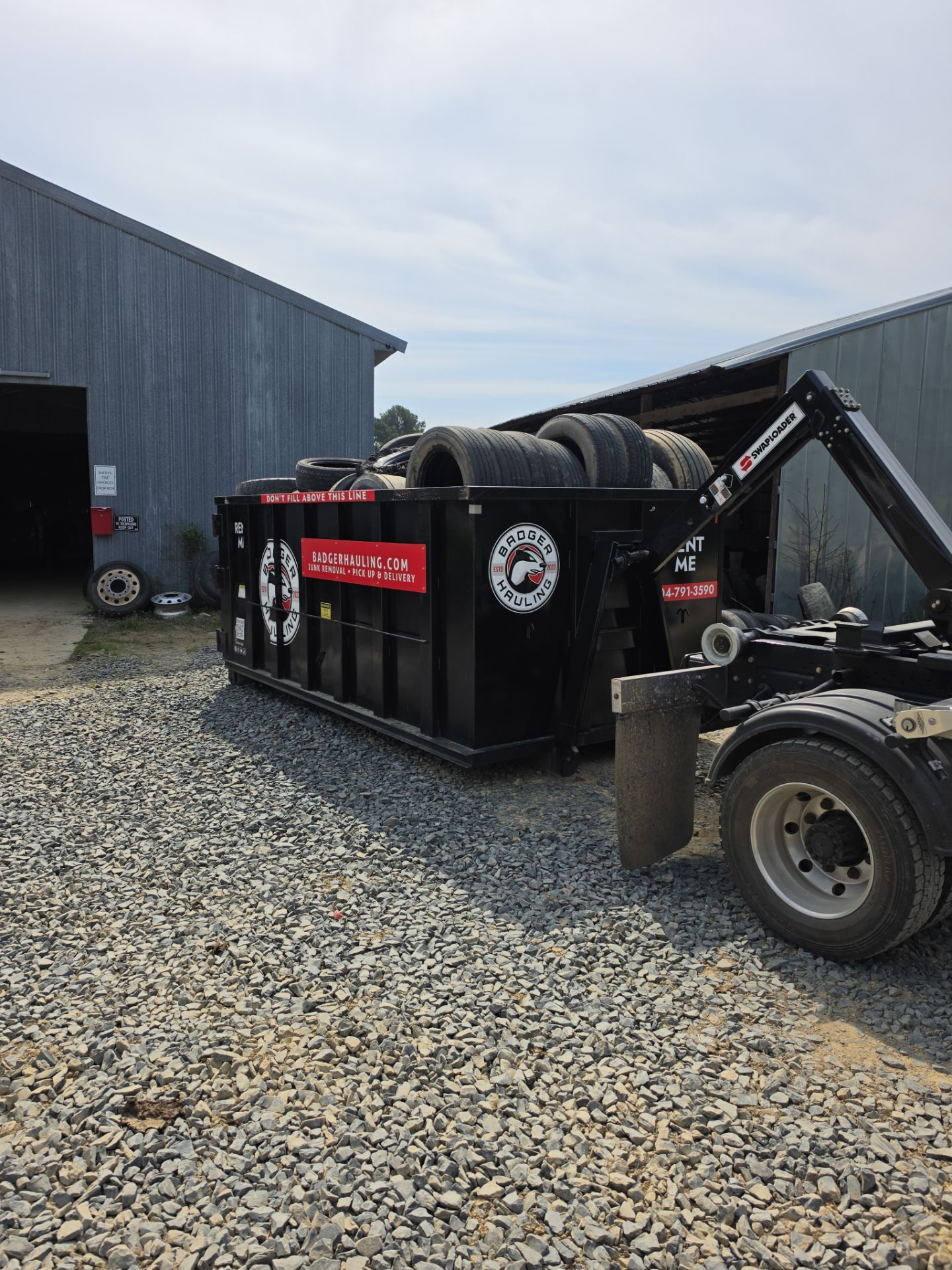 Dumpster Rental Peachland by Badger Hauling