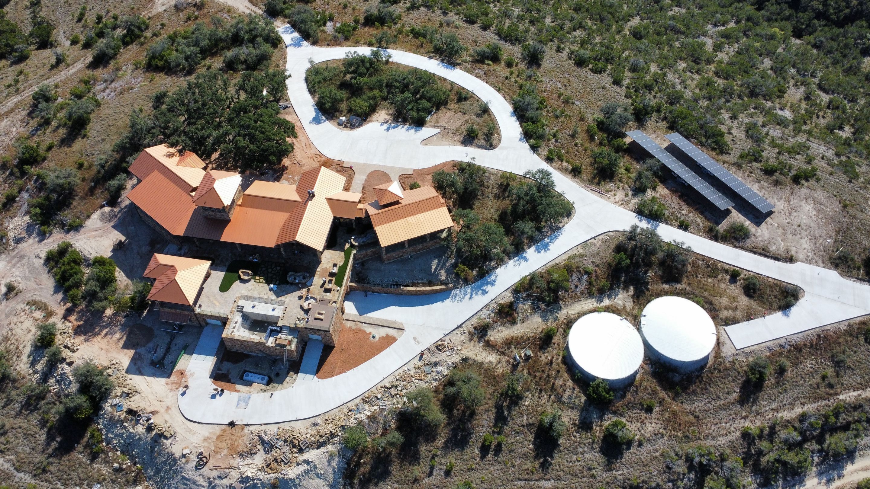 (2) 65,000 gal tanks in Dripping Springs by Cqure Water