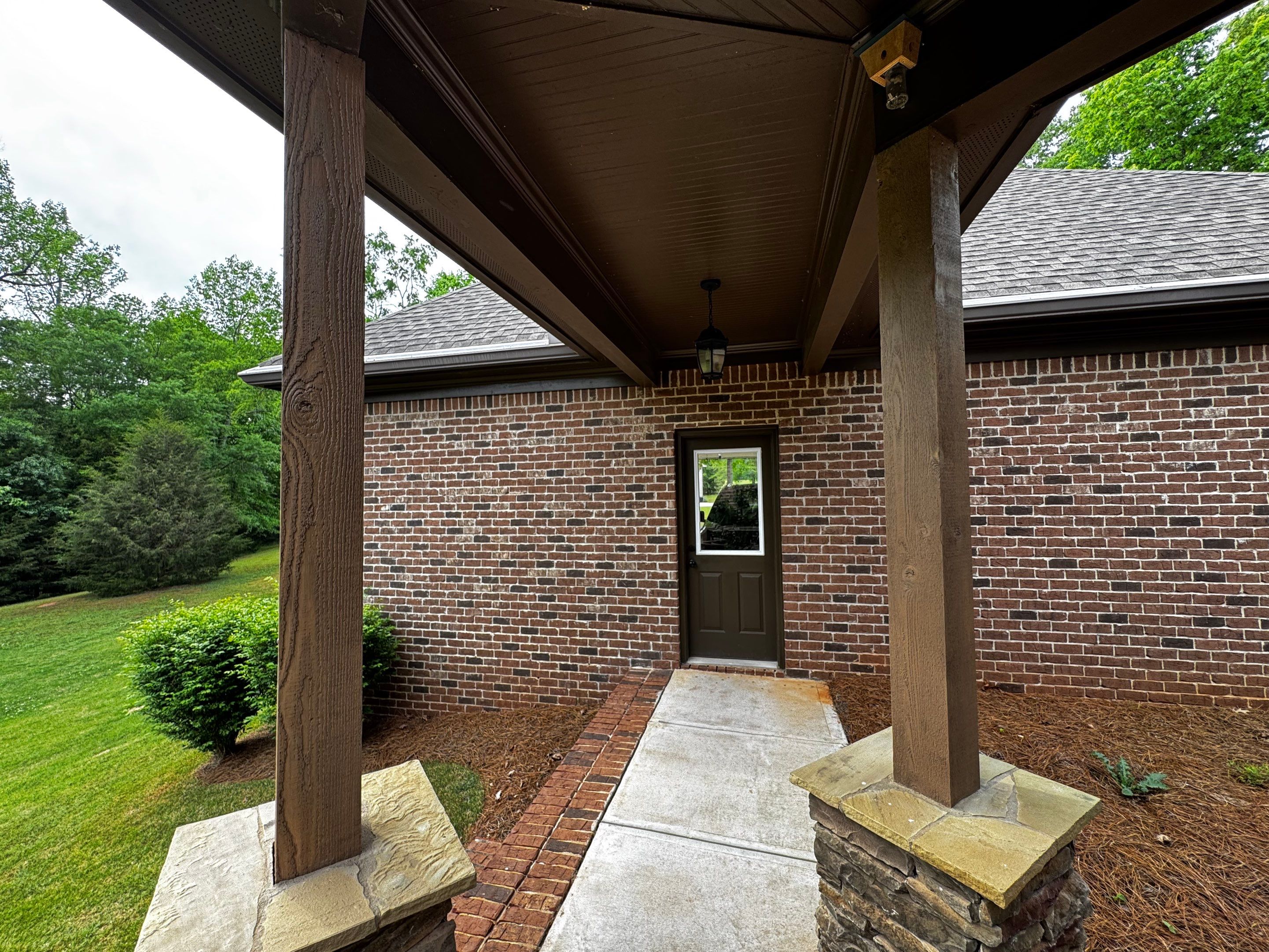 A-Frame Accents & Posts: Staining Project by PGP Surface Solutions, LLC