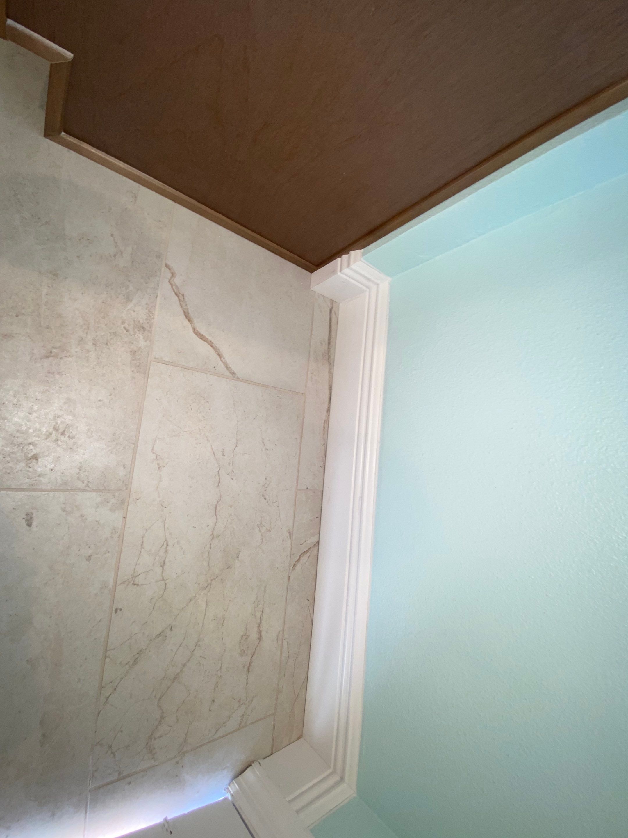 Baseboard Installation using Primed Pine Baseboard Moulding by HandyMangum