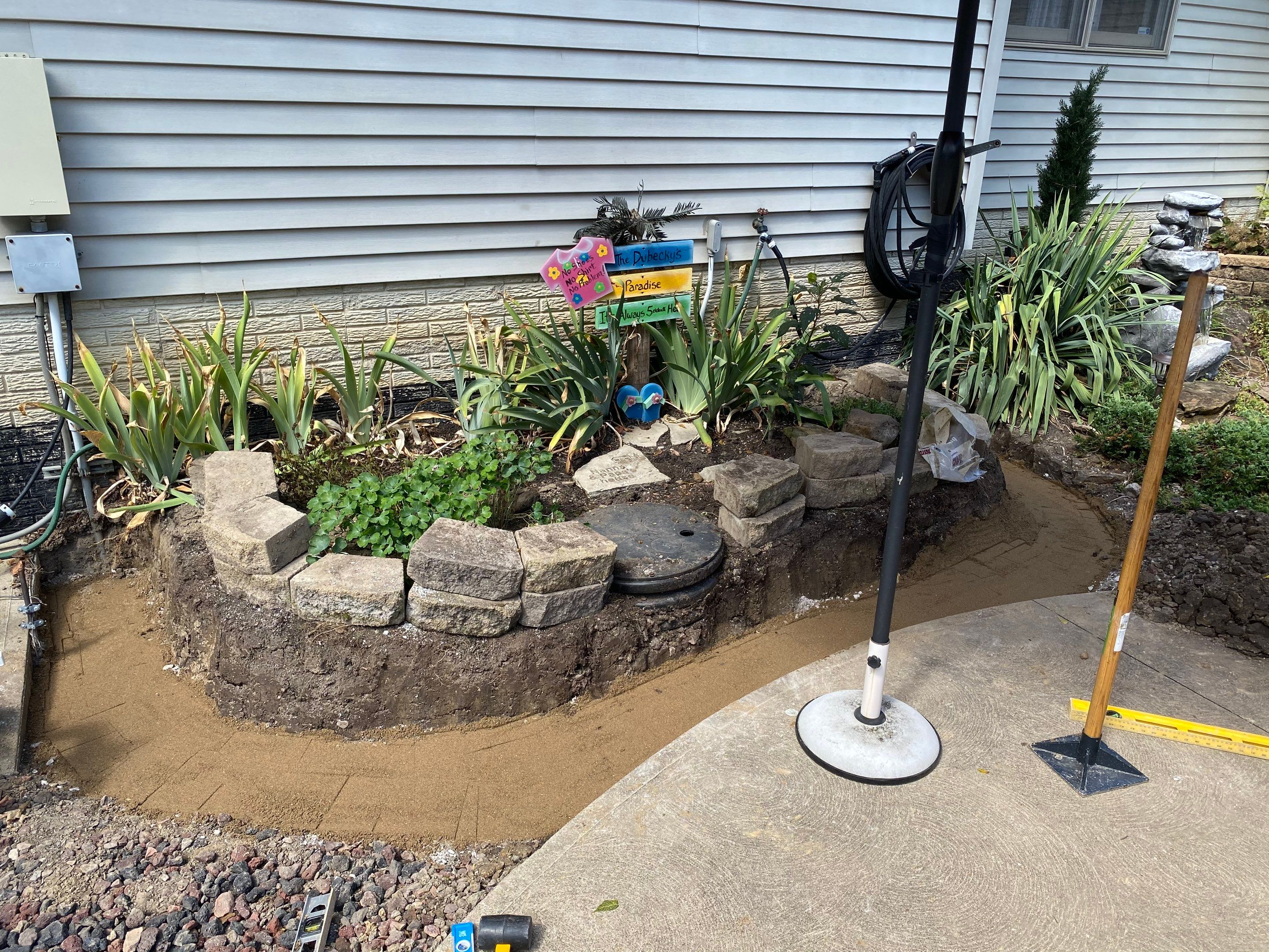 Hardscape River Wall Projects by Elm Rose Gardens