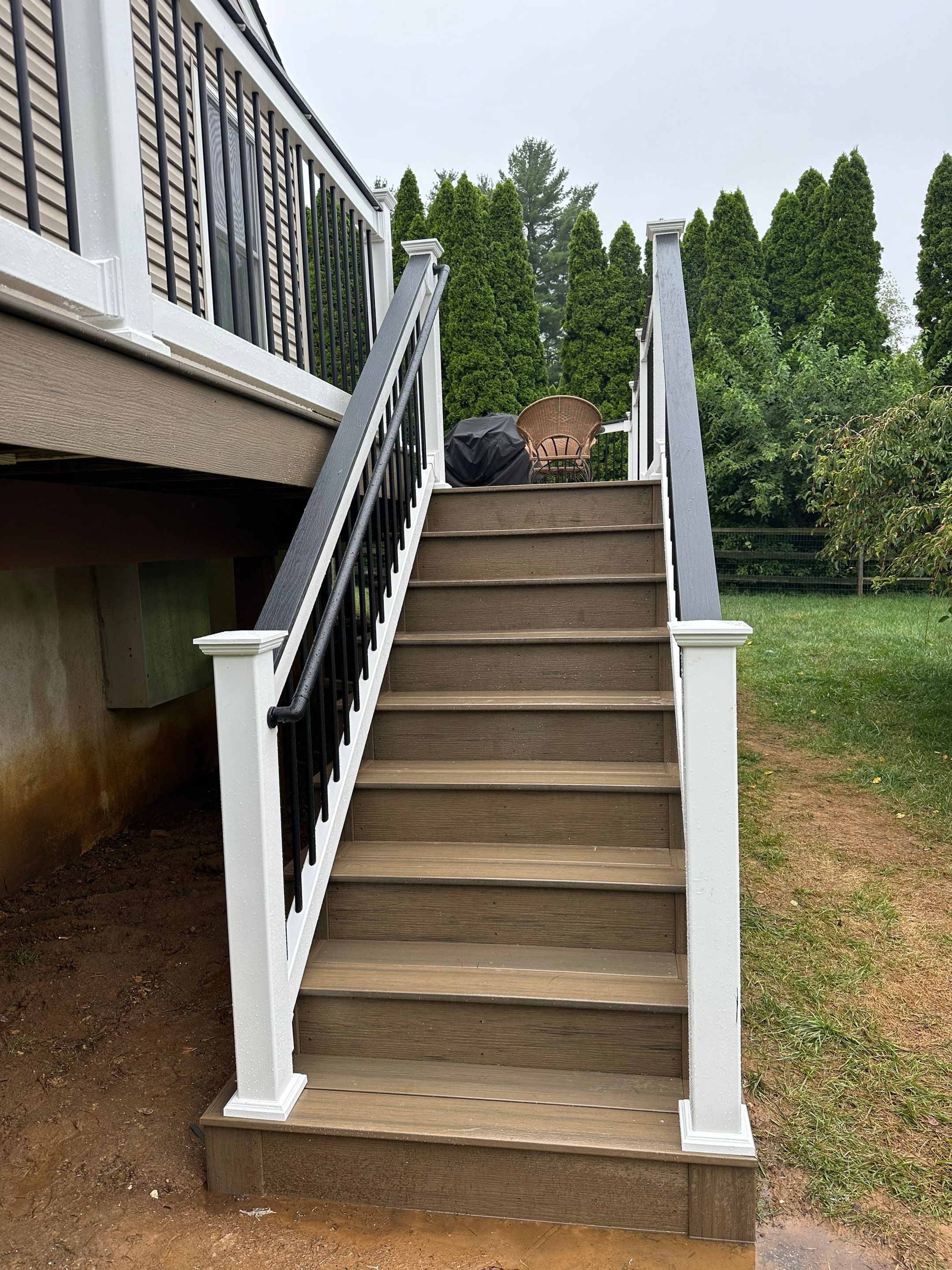 Deck Resurface using Deckorators Vista decking - color Dunnewood by deck guardian